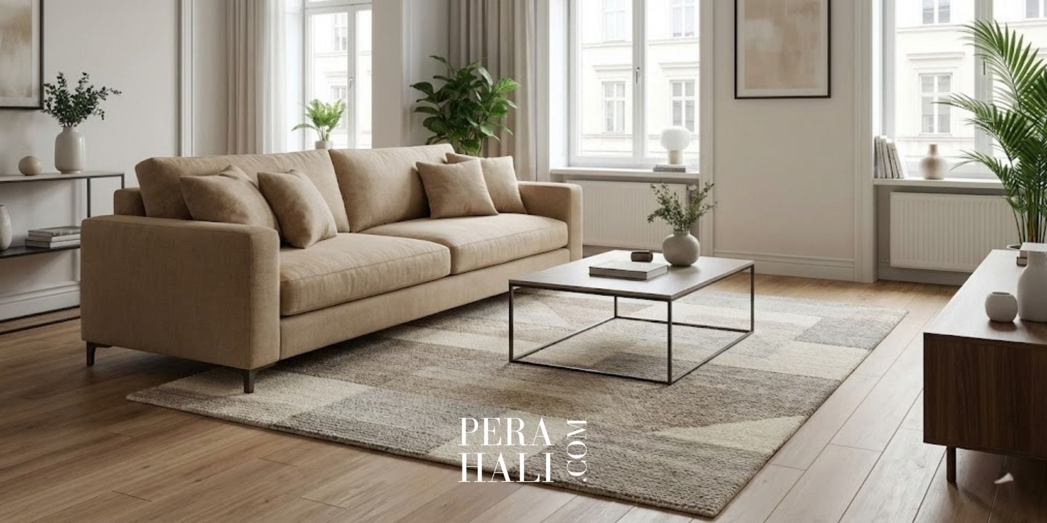 Bej Koltuk ile Uyumlu Halı Renkleri ve Desen Önerileri