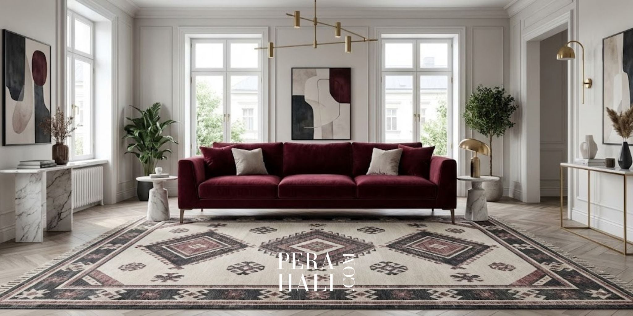 Bordo Koltuk için Halı Seçimi Hangi Renkler ve Desenler Uyum Sağlar İlham Veren Kombinler