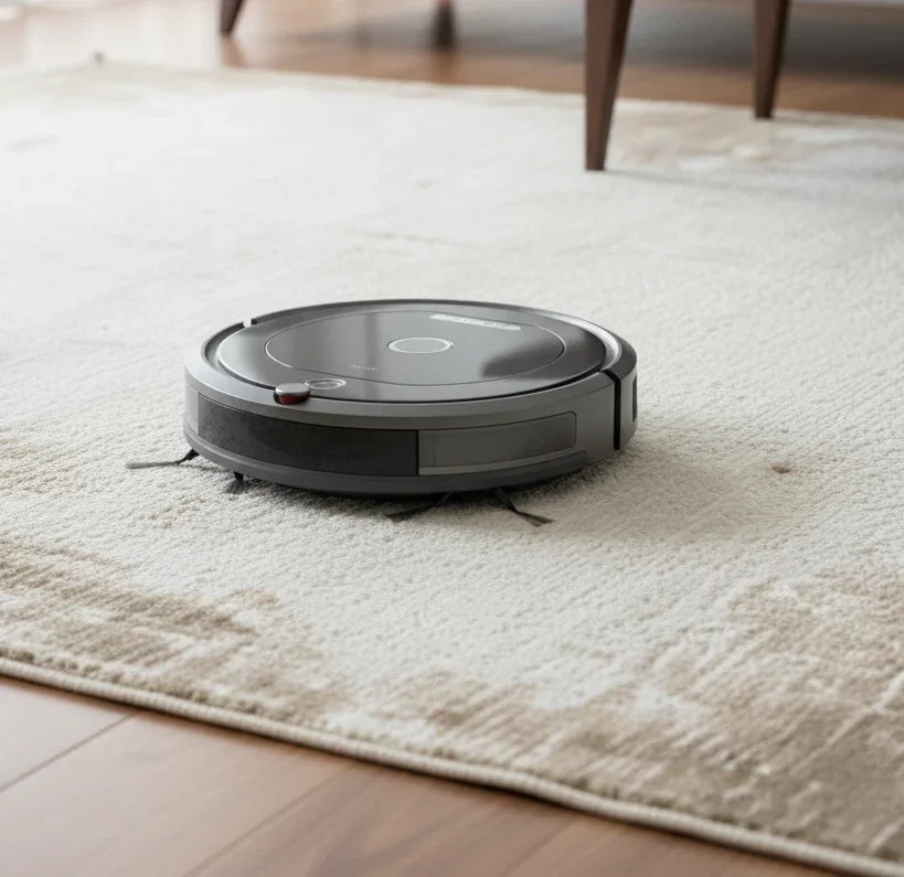 Robot süpürge ile ince dokulu modern halı uyumluluğu - Pera Halı