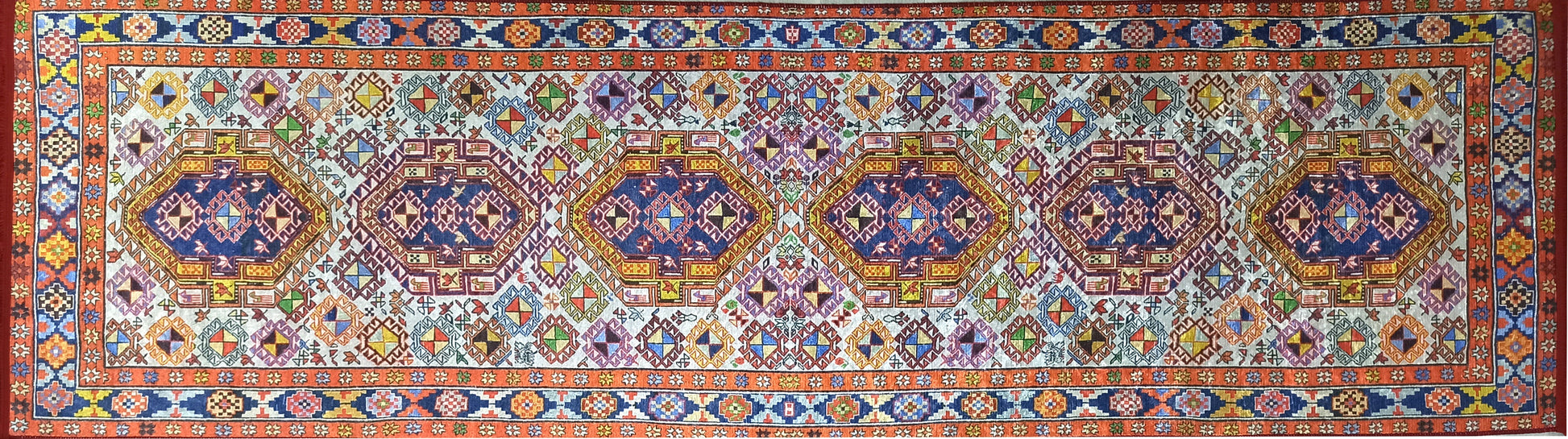 İran Doğal Bej Renkli Vintage Halı - Pera Halı