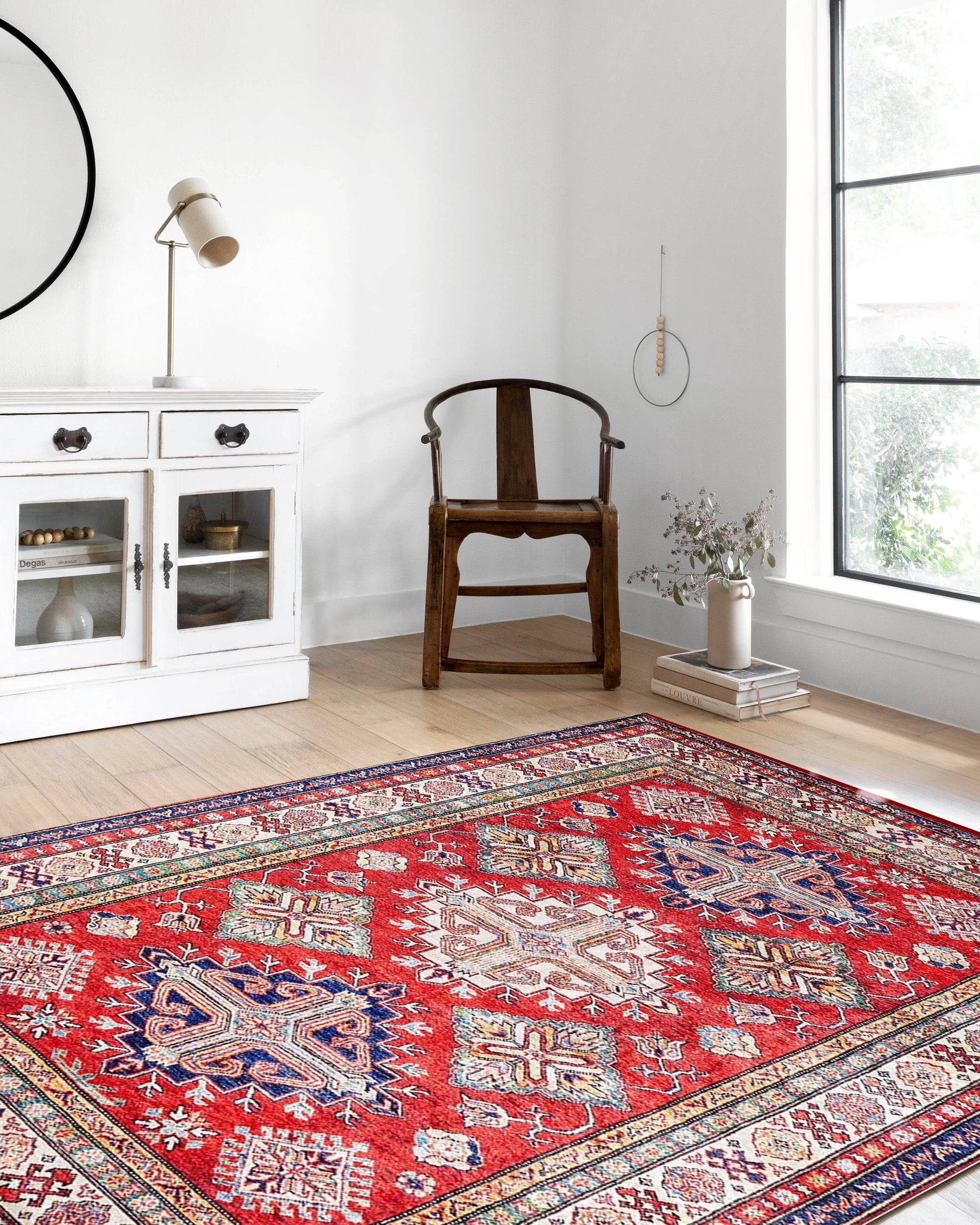Kırmızı Bej Anadolu Kilim Halı