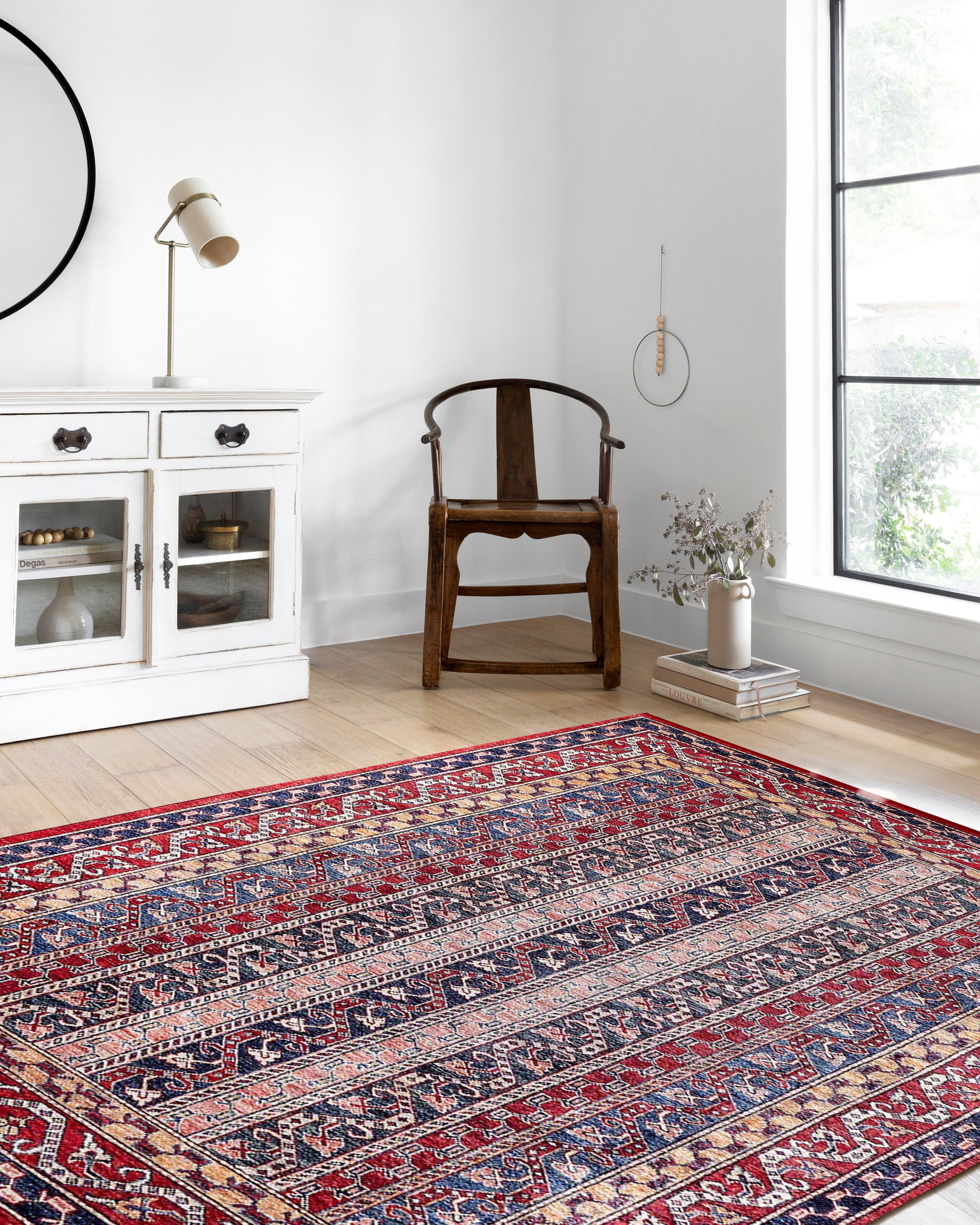 Antik Kırmızı Çizgili Kilim Halı - Pera Halı