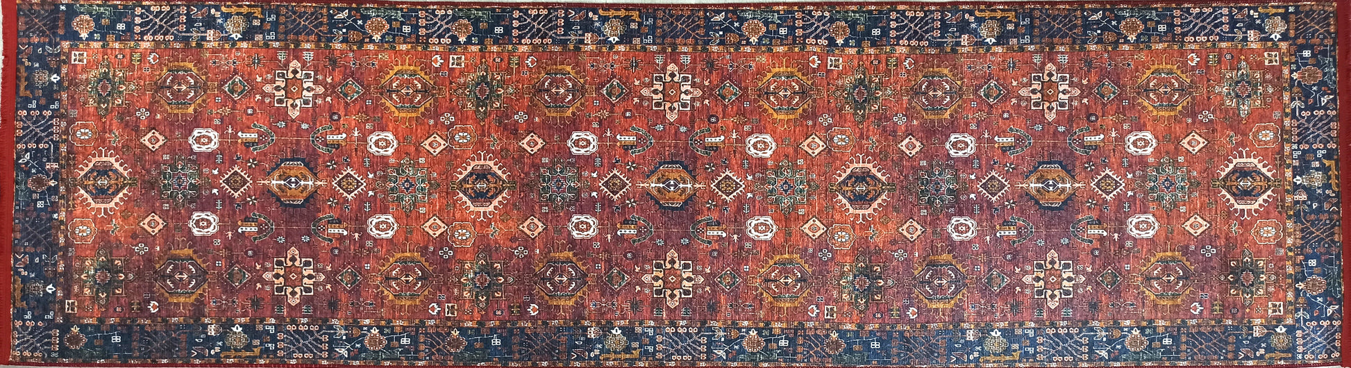 Kırmızı Uşak Vintage Antik Halı - Pera Halı