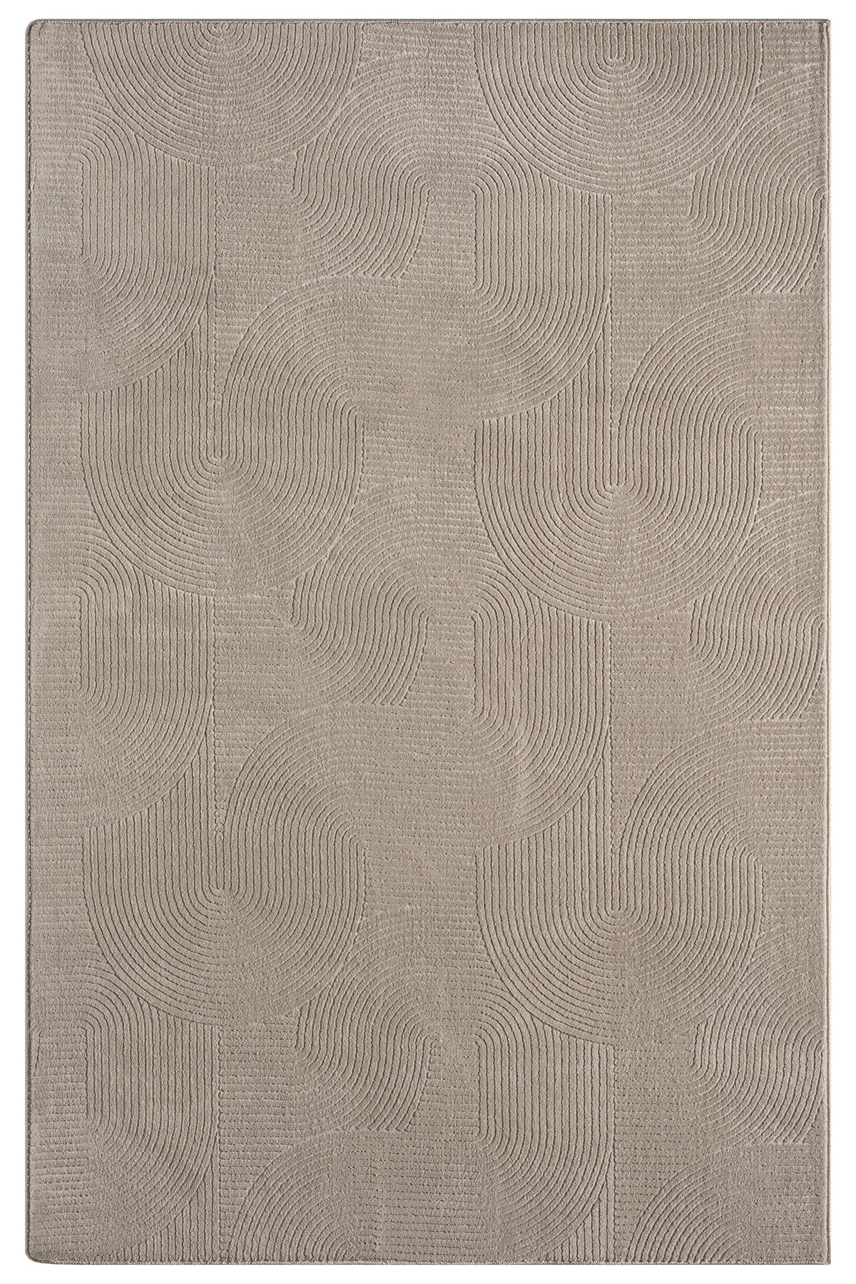 Earth Beige Modern Non-Slip Based Short Pile Washable Carpet