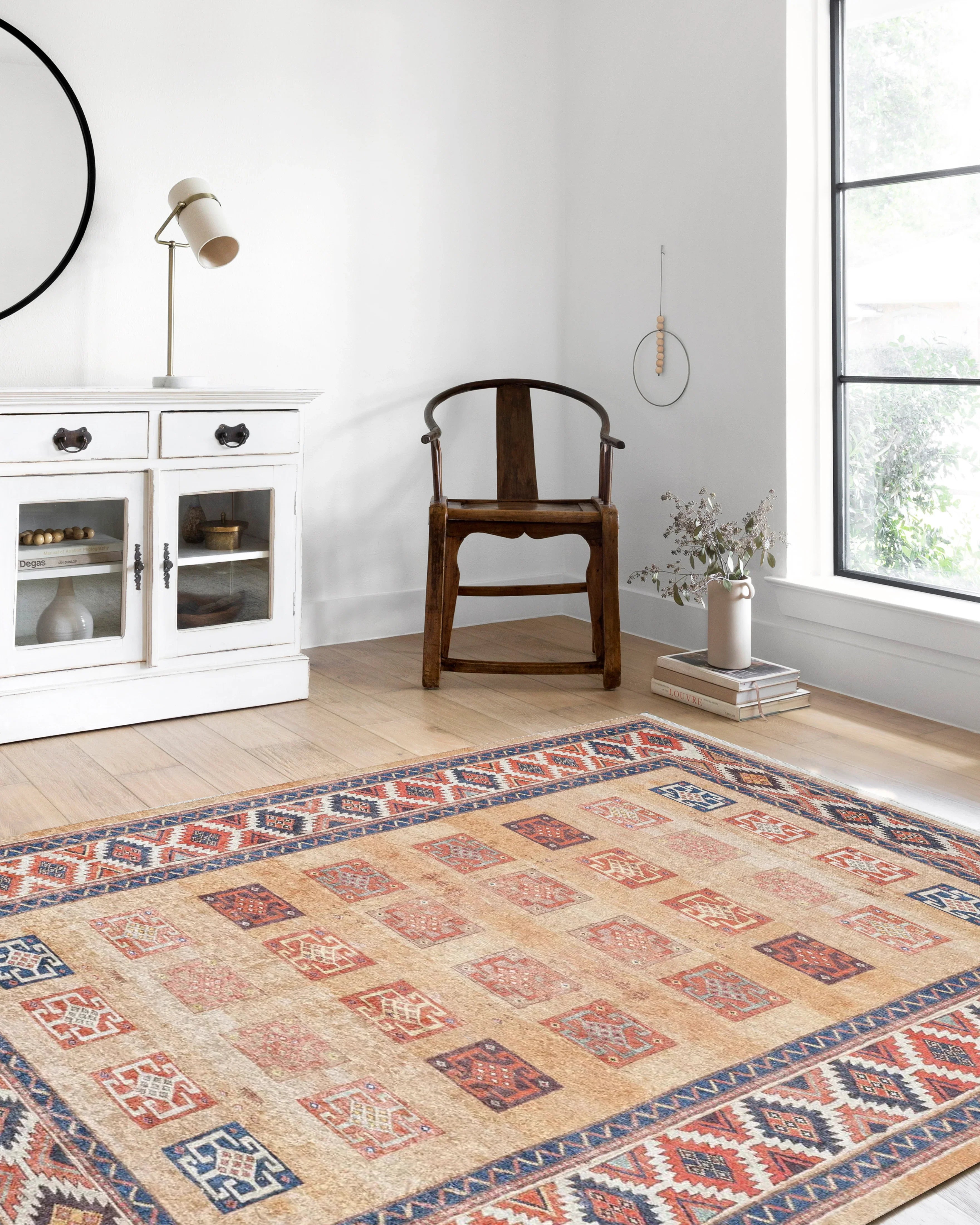 Turuncu Renkli Vintage Halı