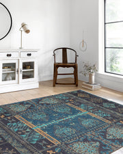 Özgün Yeşil Mavi Anadolu Halı