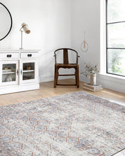 Petek Desenli Gri Modern Halı