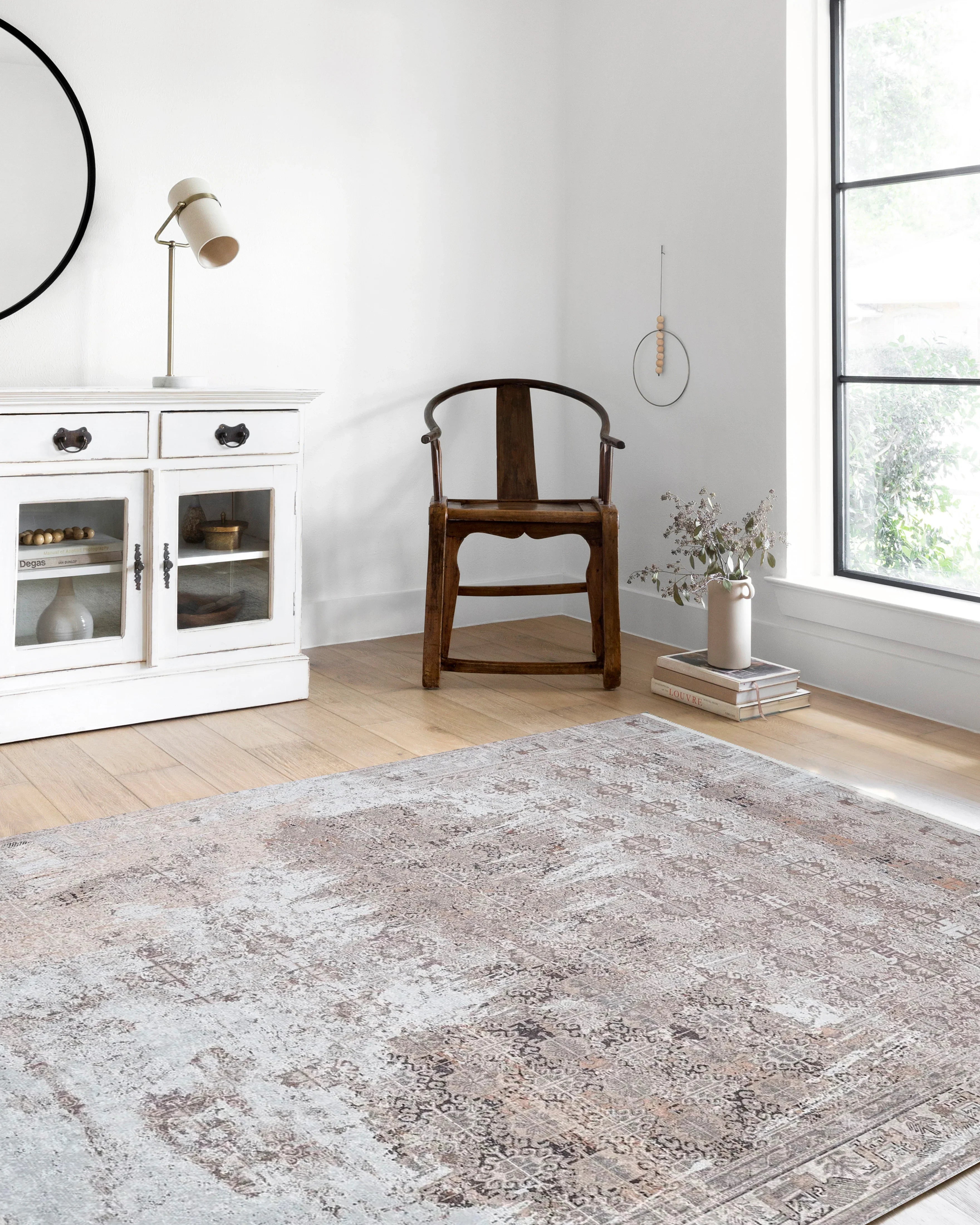 Eskitme Doğal Bej & Pudra Halı