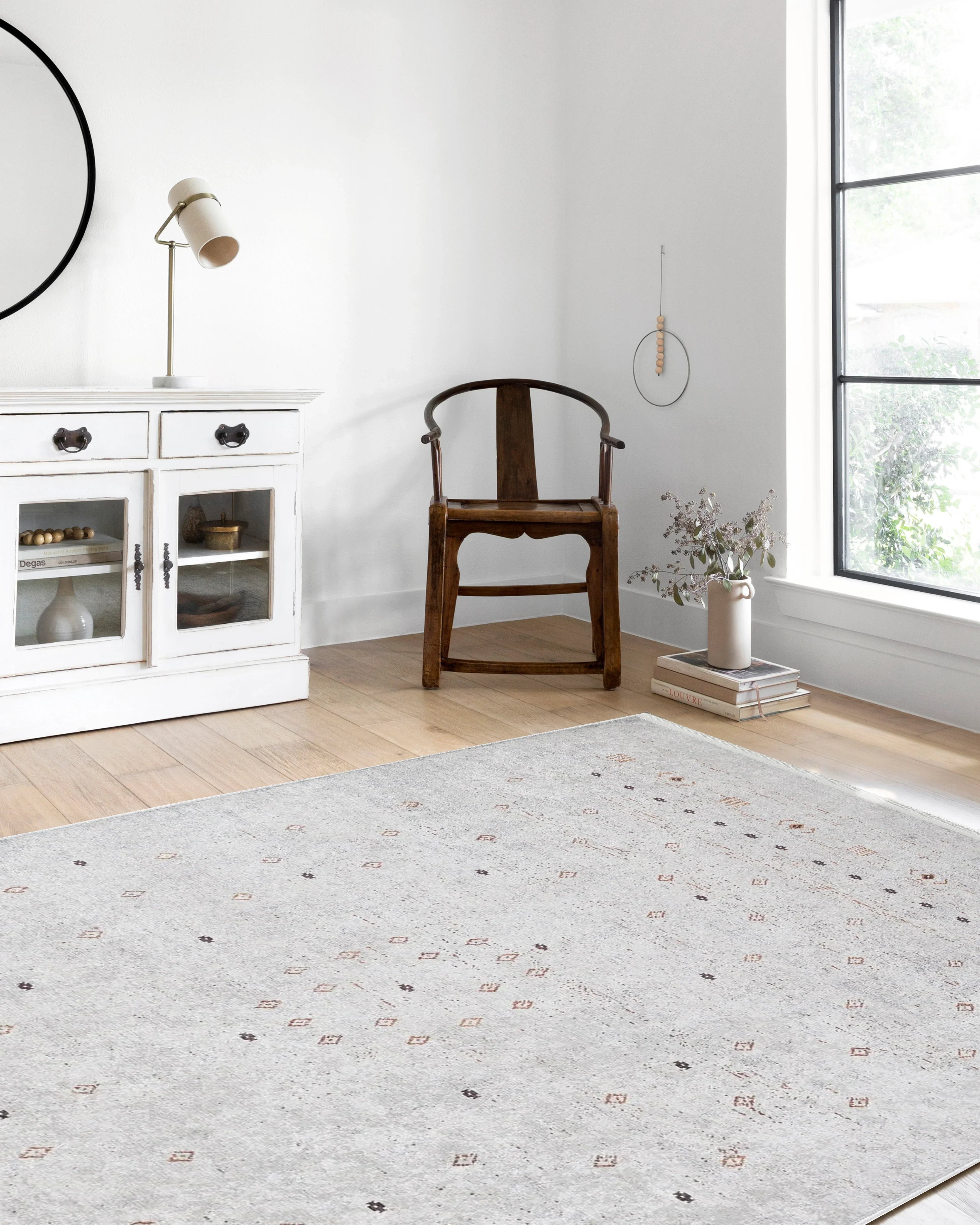 Krem Uşak Desenli Halı