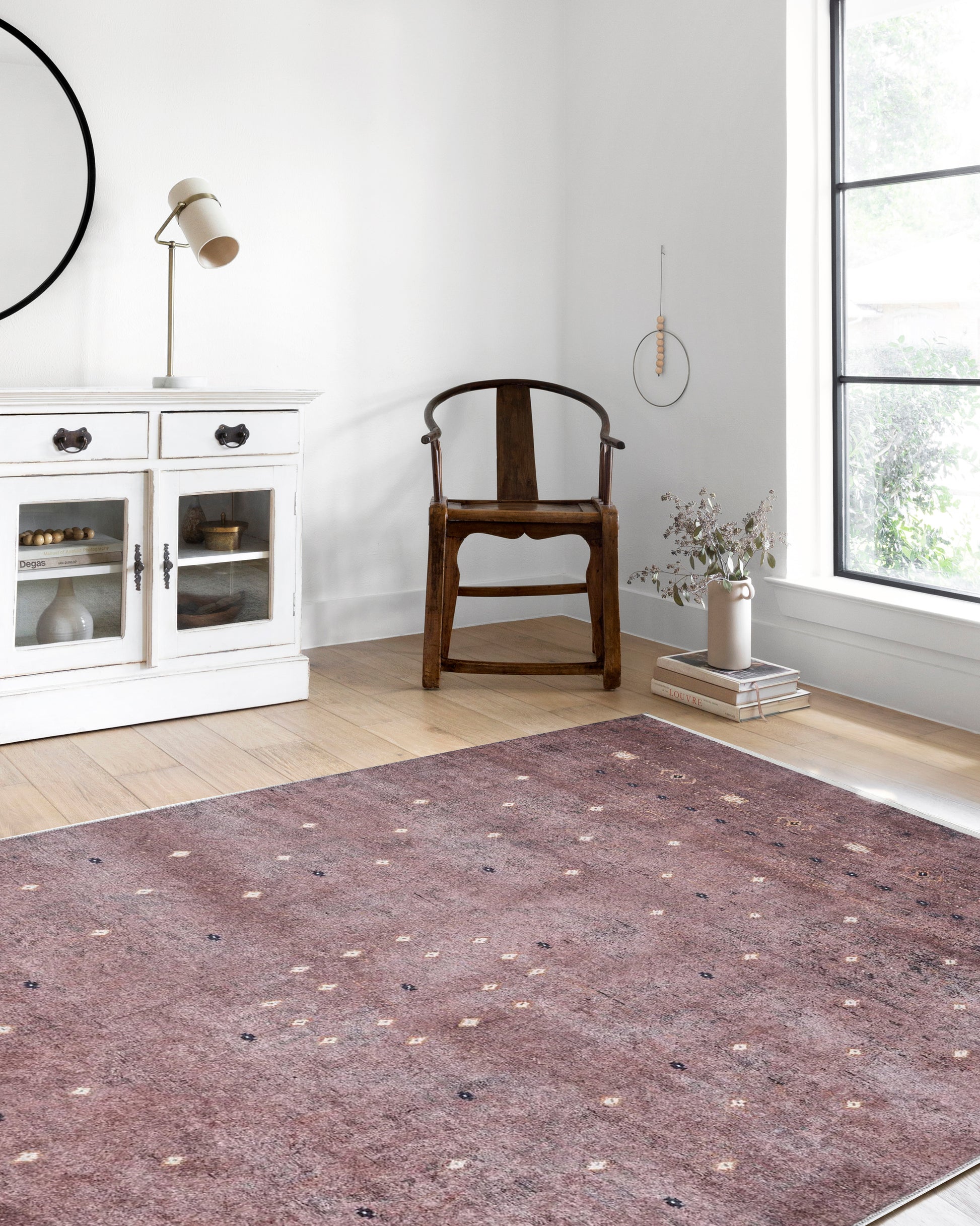 Kırmızı Kahverengi Uşak Desenli Kilim Halı - Pera Halı