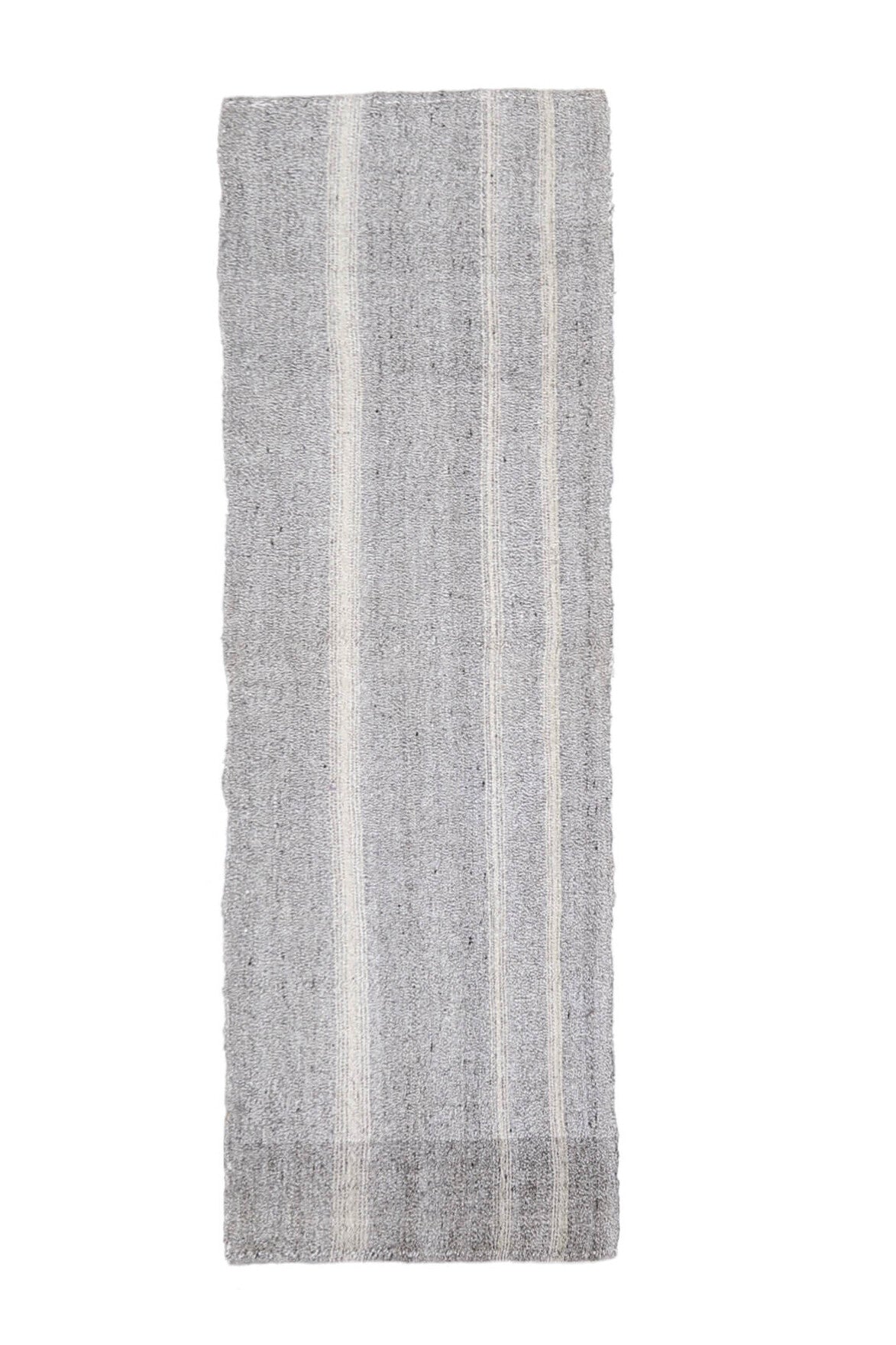 El yapımı vintage yolluk 71x231 cm çizgili desenli yün - farklı açıdan görünüm