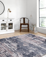 Gri Açık Pembe Modern Halı