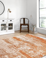 Turuncu Bej Modern Halı