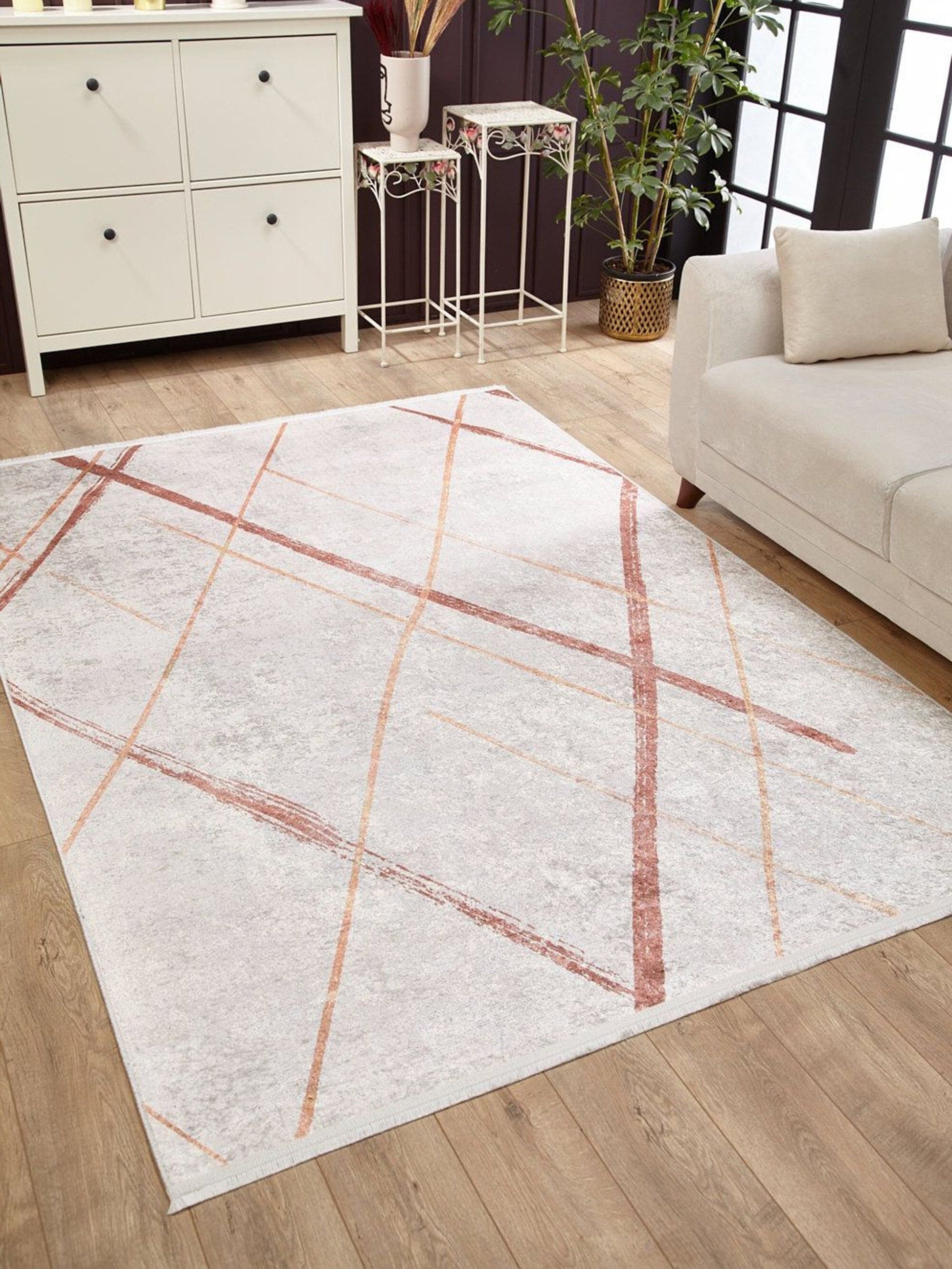 Beyaz Fas Tarzı Kilim Halı - Pera Halı