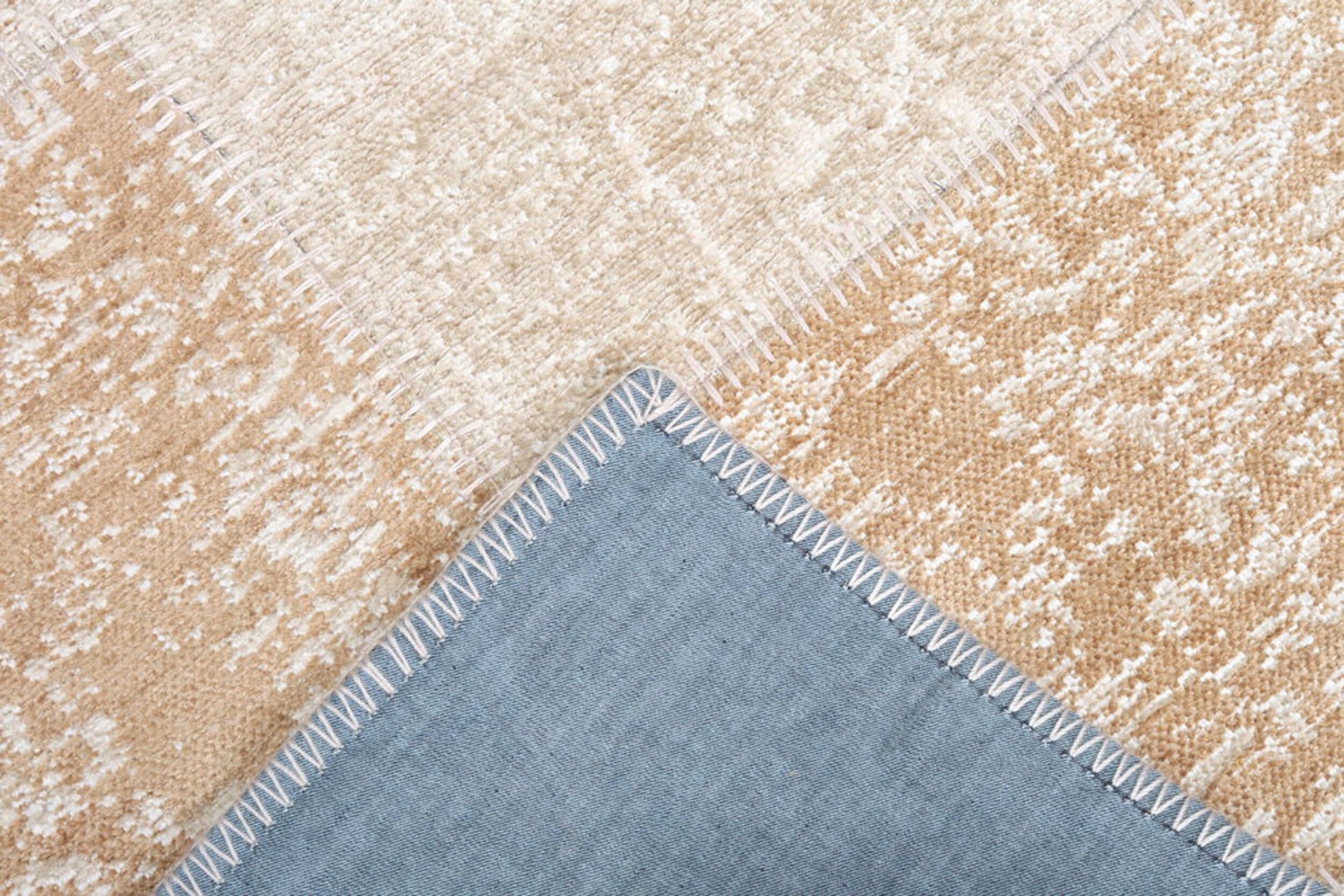 Eskitme Patchwork Bej Halı - Pera Halı