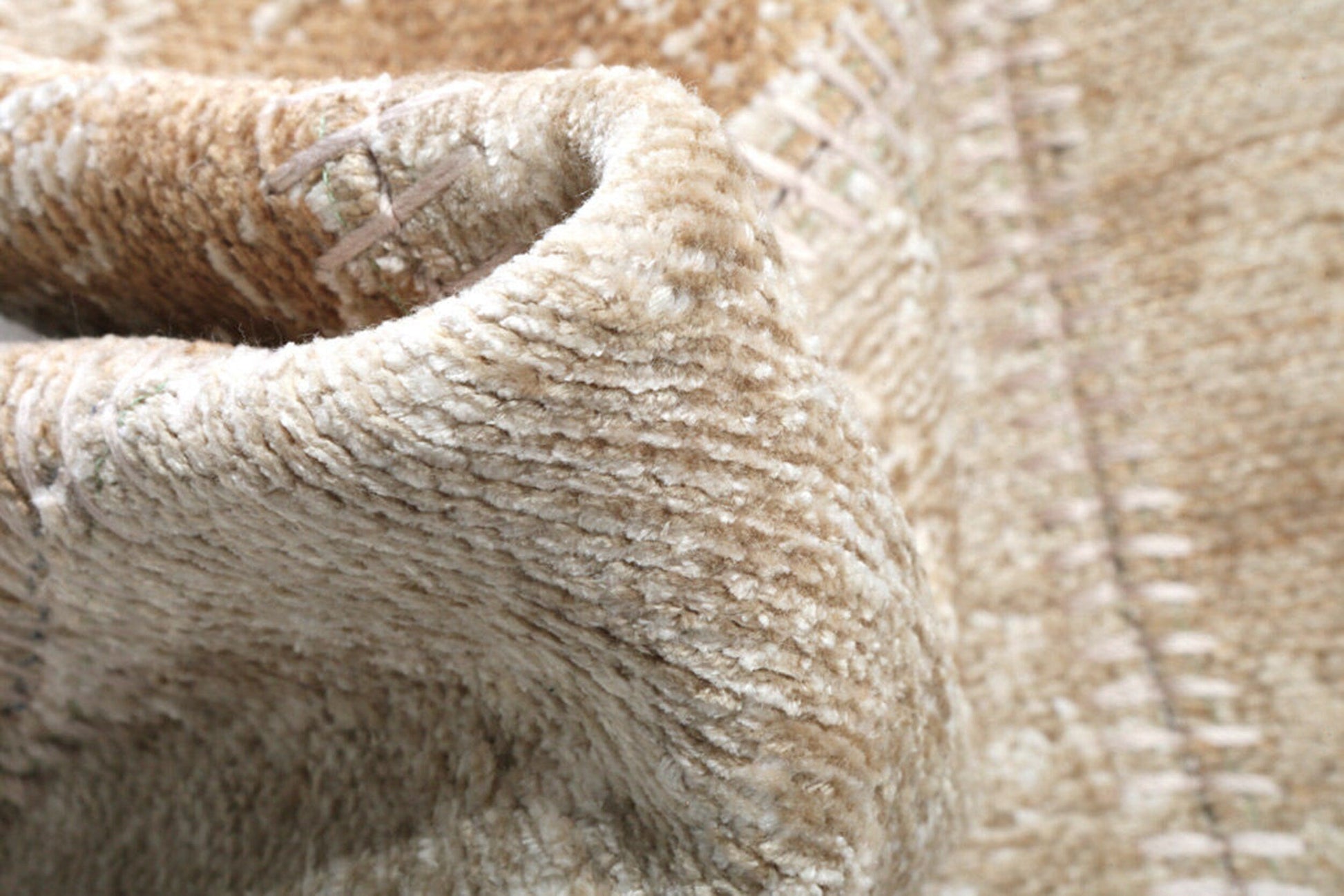 Eskitme Patchwork Bej Halı - Pera Halı