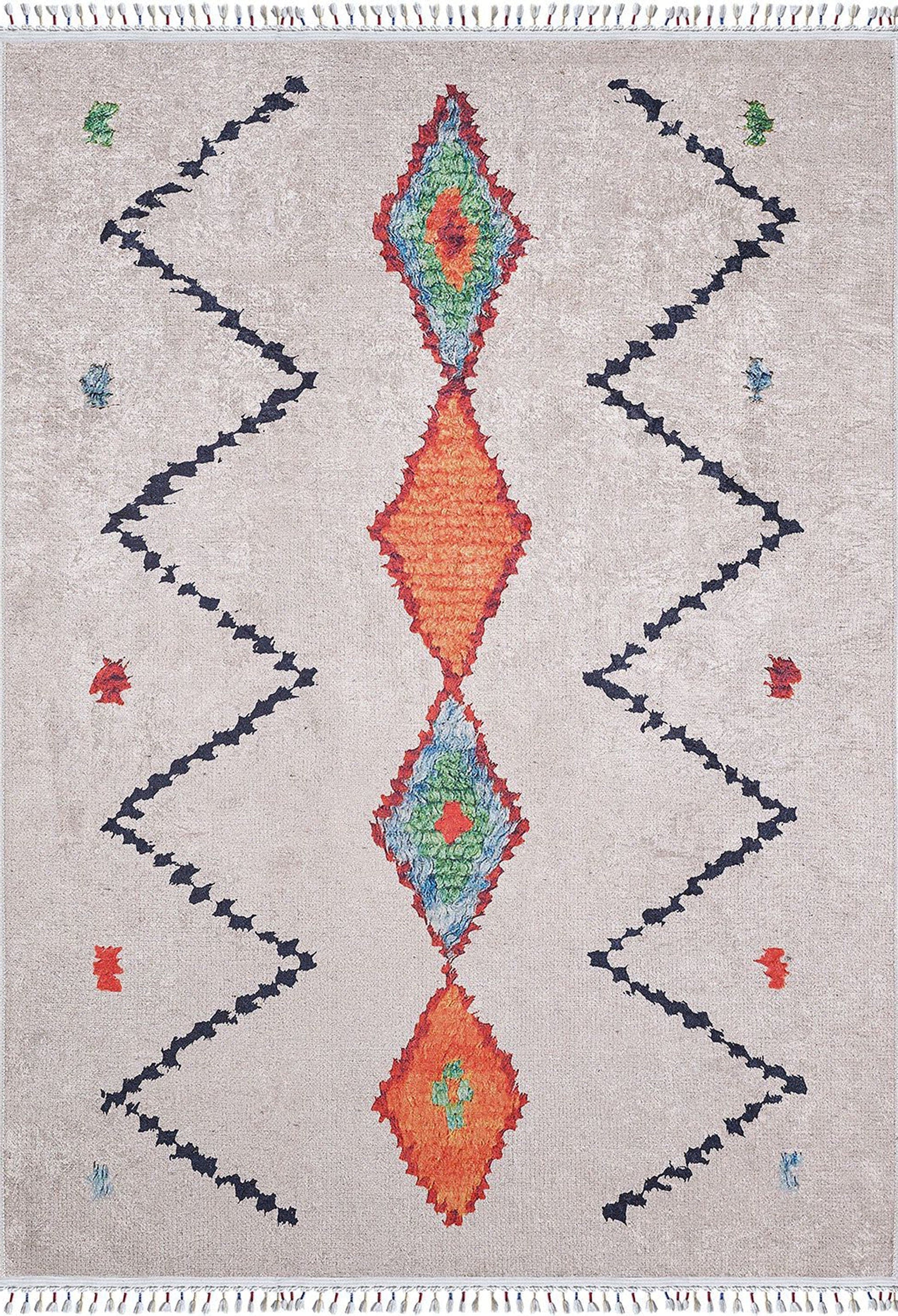 Fas Tarzı Beyaz Kilim Halı - Pera Halı