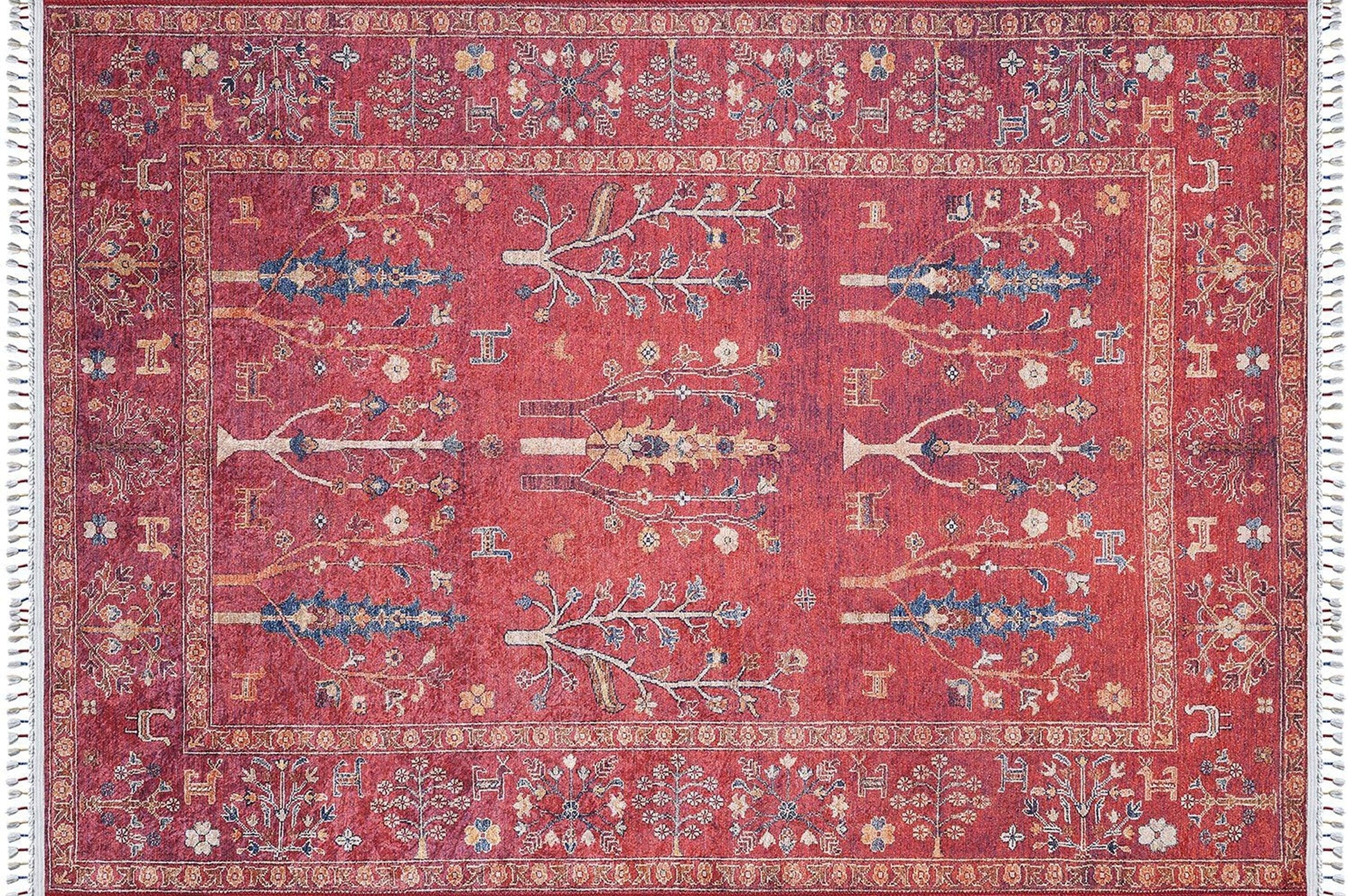 Etnik Kırmızı Anadolu Kilim Halı