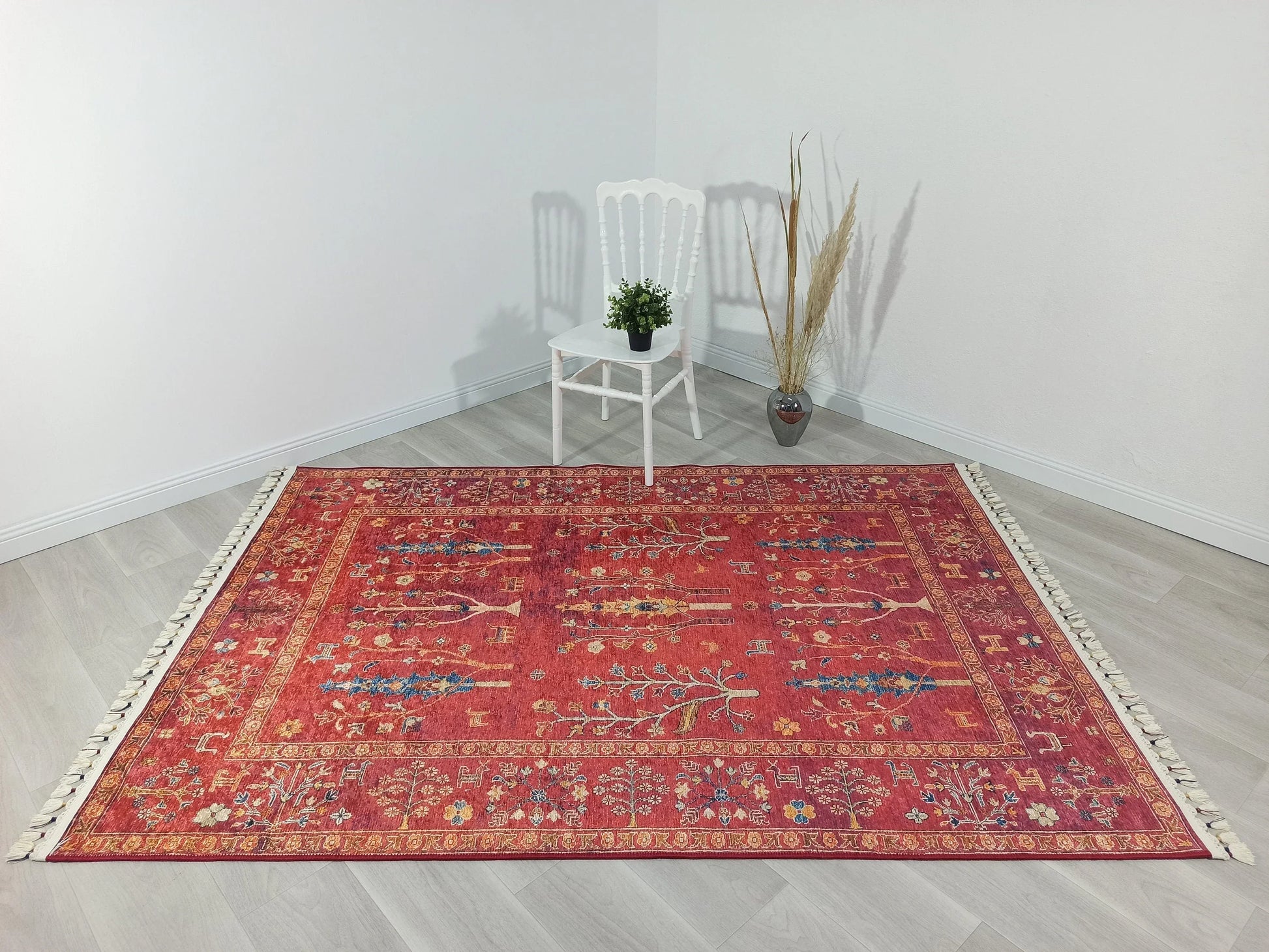 Etnik Kırmızı Anadolu Kilim Halı