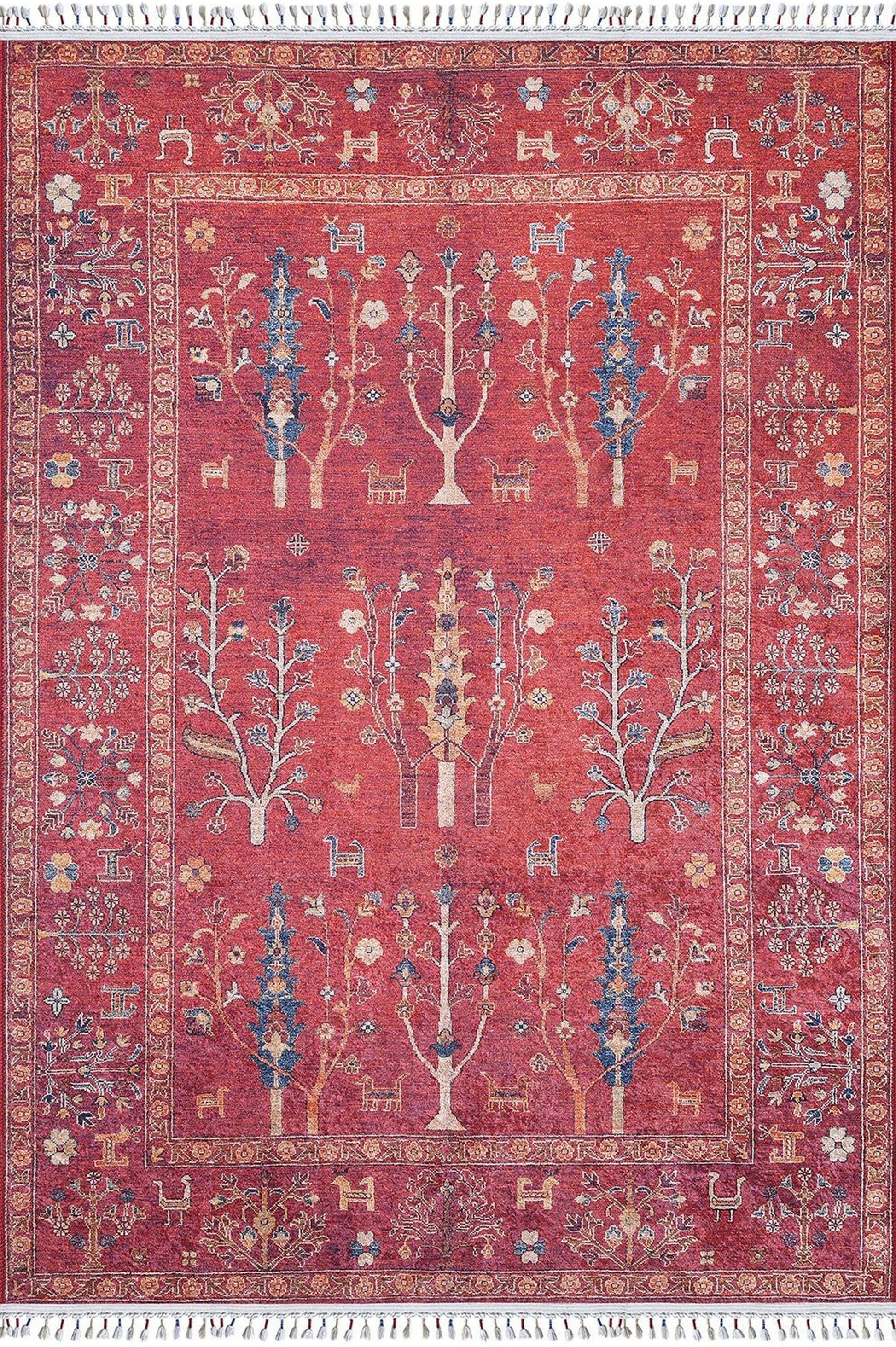 Etnik Kırmızı Anadolu Kilim Halı