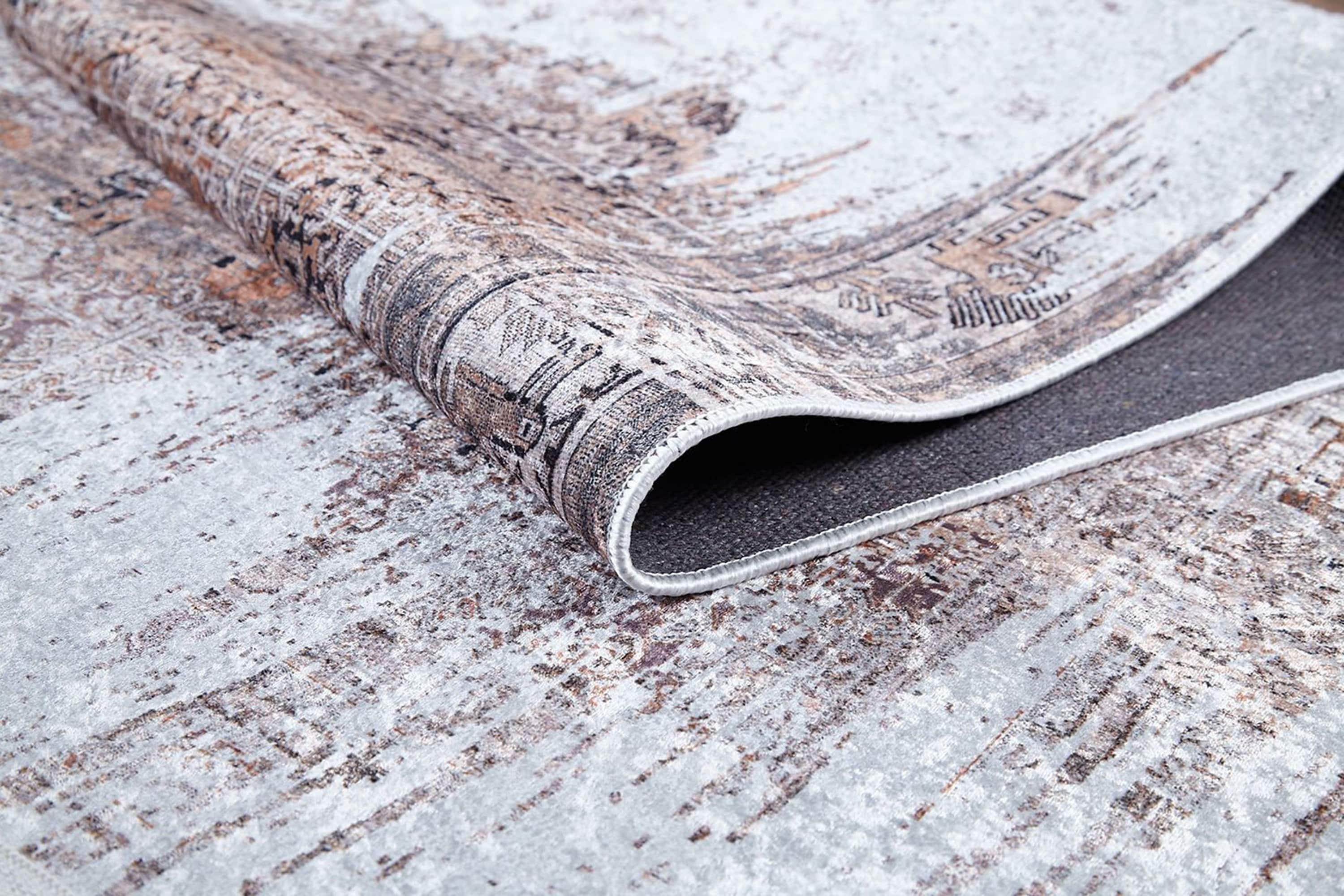 Eskitme Doğal Bej & Pudra Halı