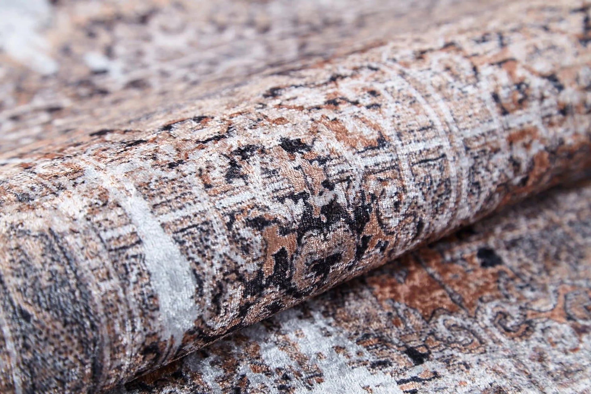 Eskitme Doğal Bej & Pudra Halı