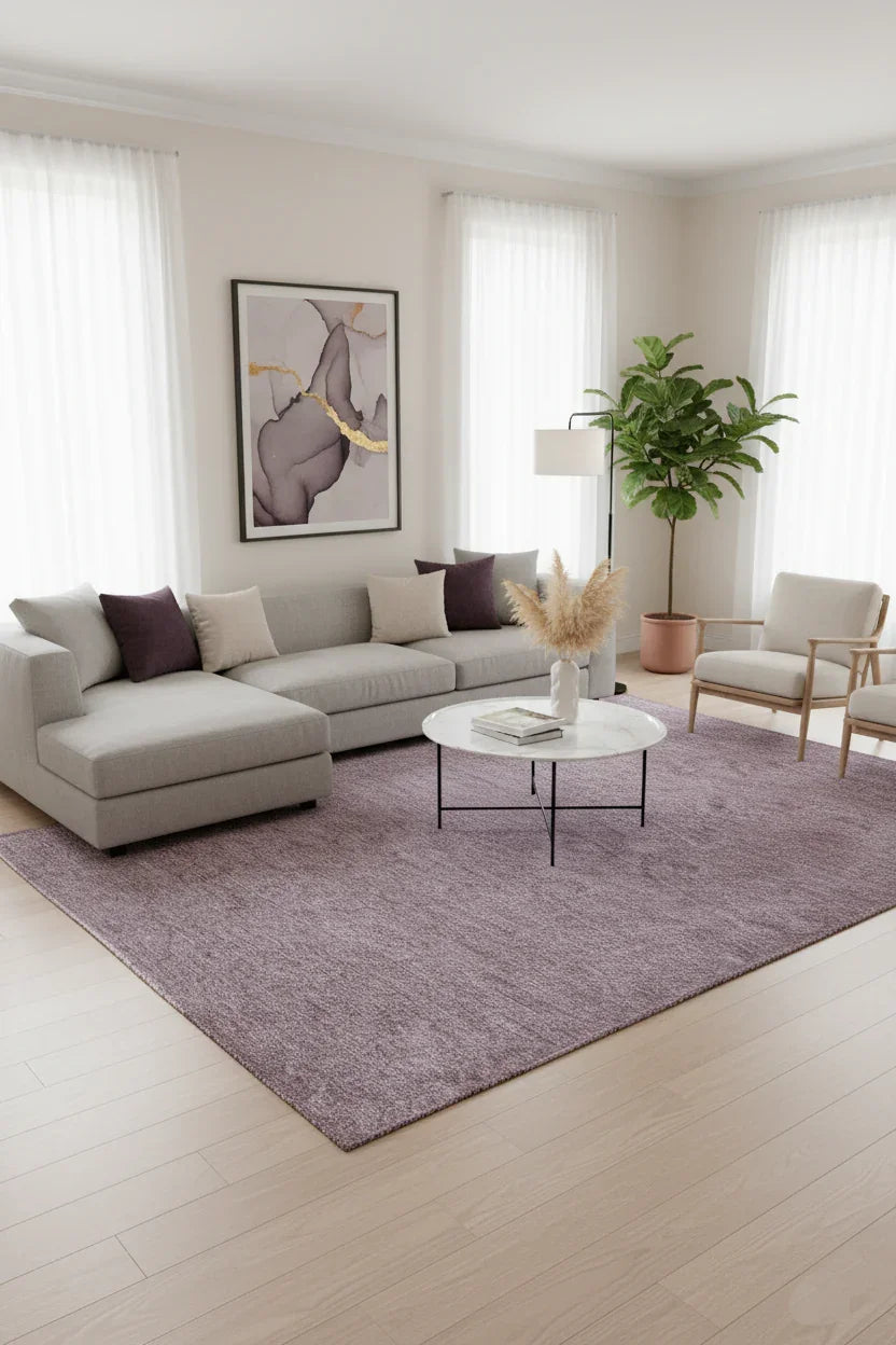 Gri Siyah Modern Düz Yıkanabilir Antibakteriyel Halı