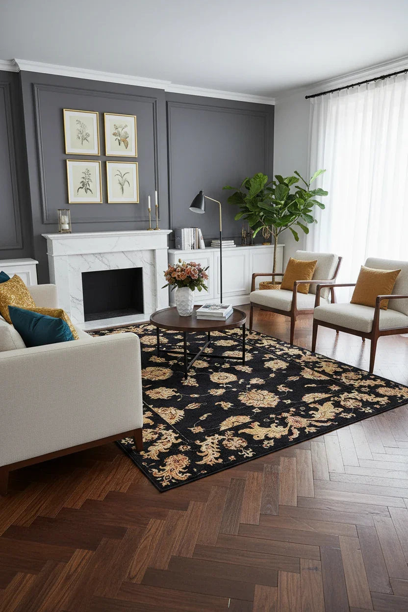 Karabağ Azerbaycan Siyah Halı