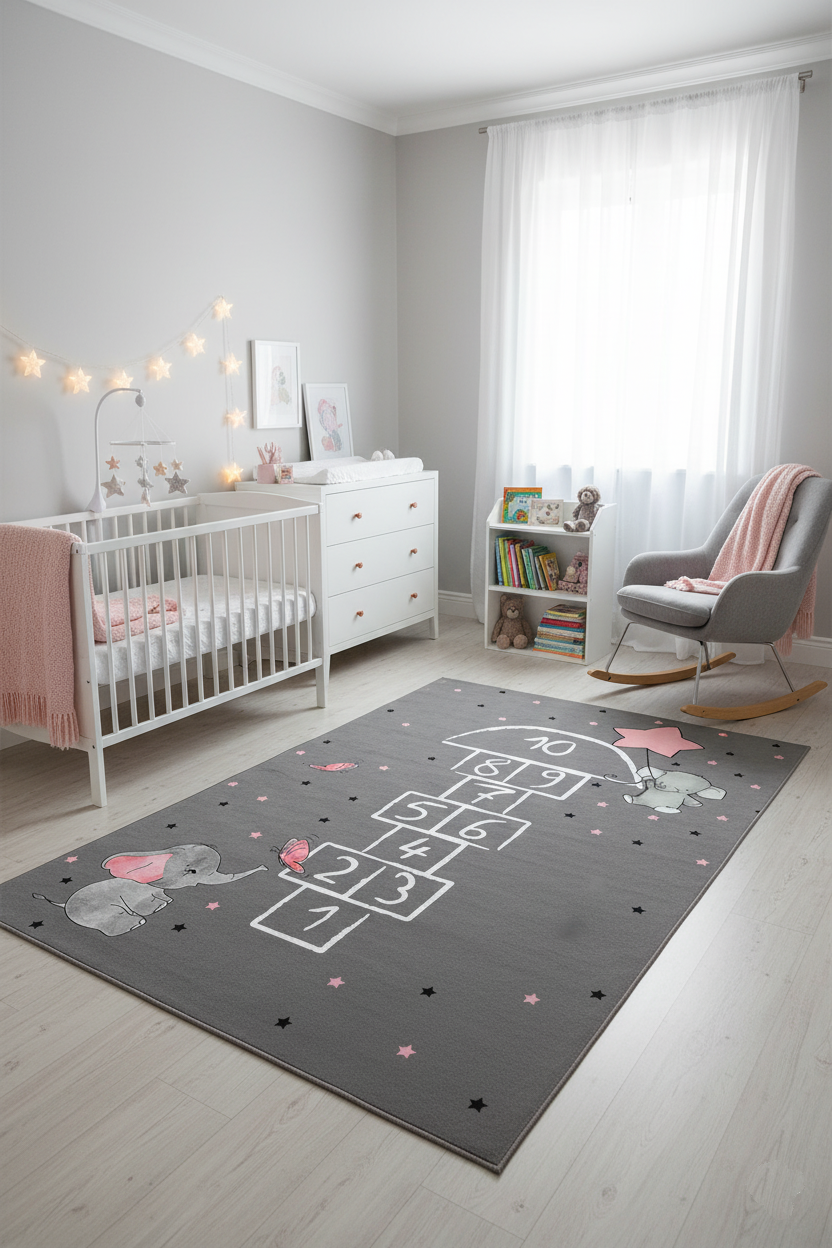 Kinderteppich mit Verkehrsmotiv