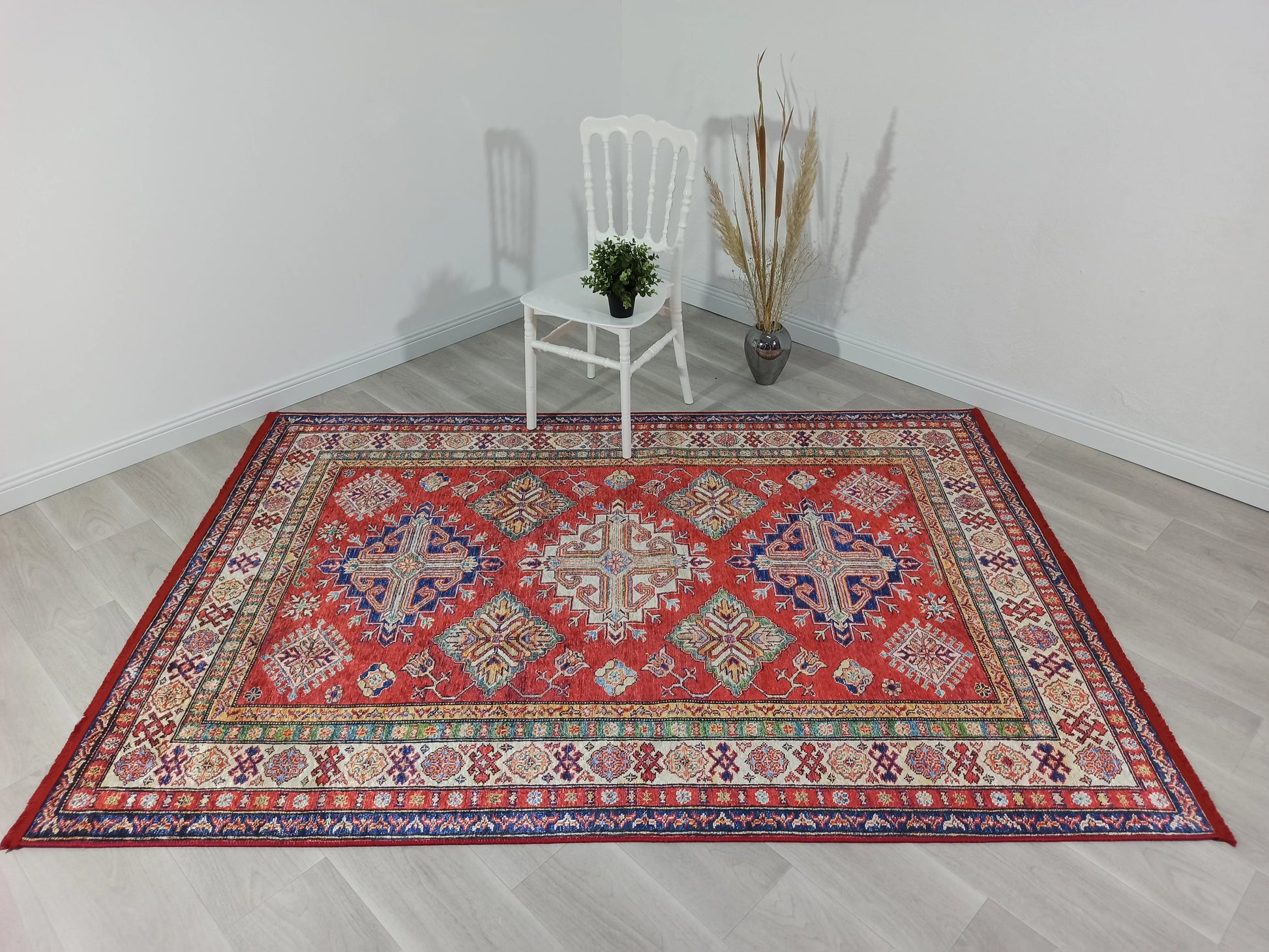 Kırmızı Bej Anadolu Kilim Halı