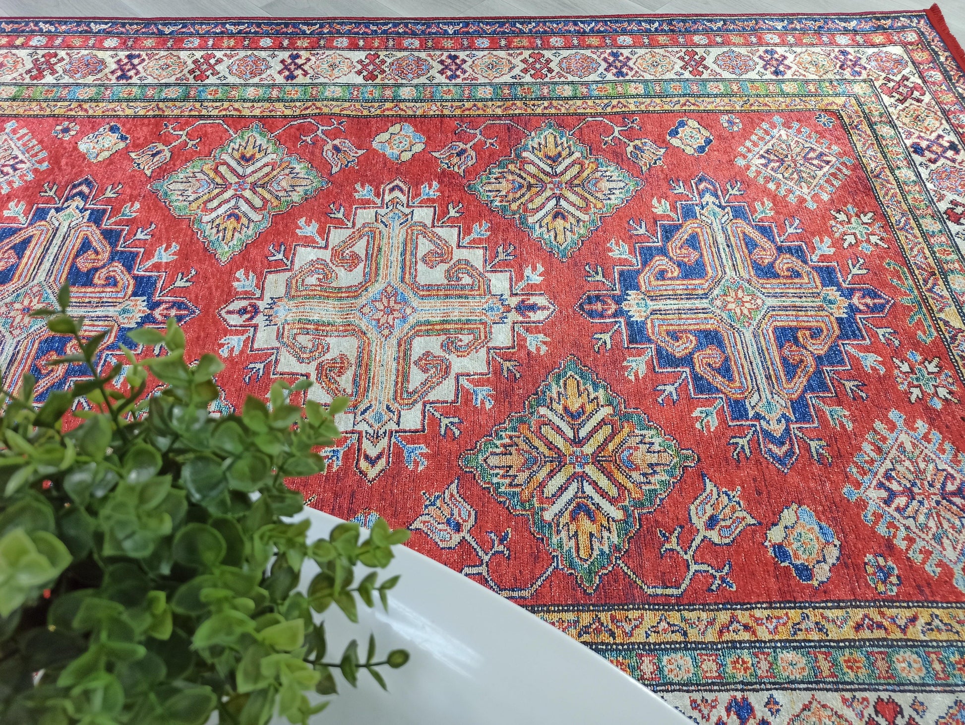 Kırmızı Bej Anadolu Kilim Halı