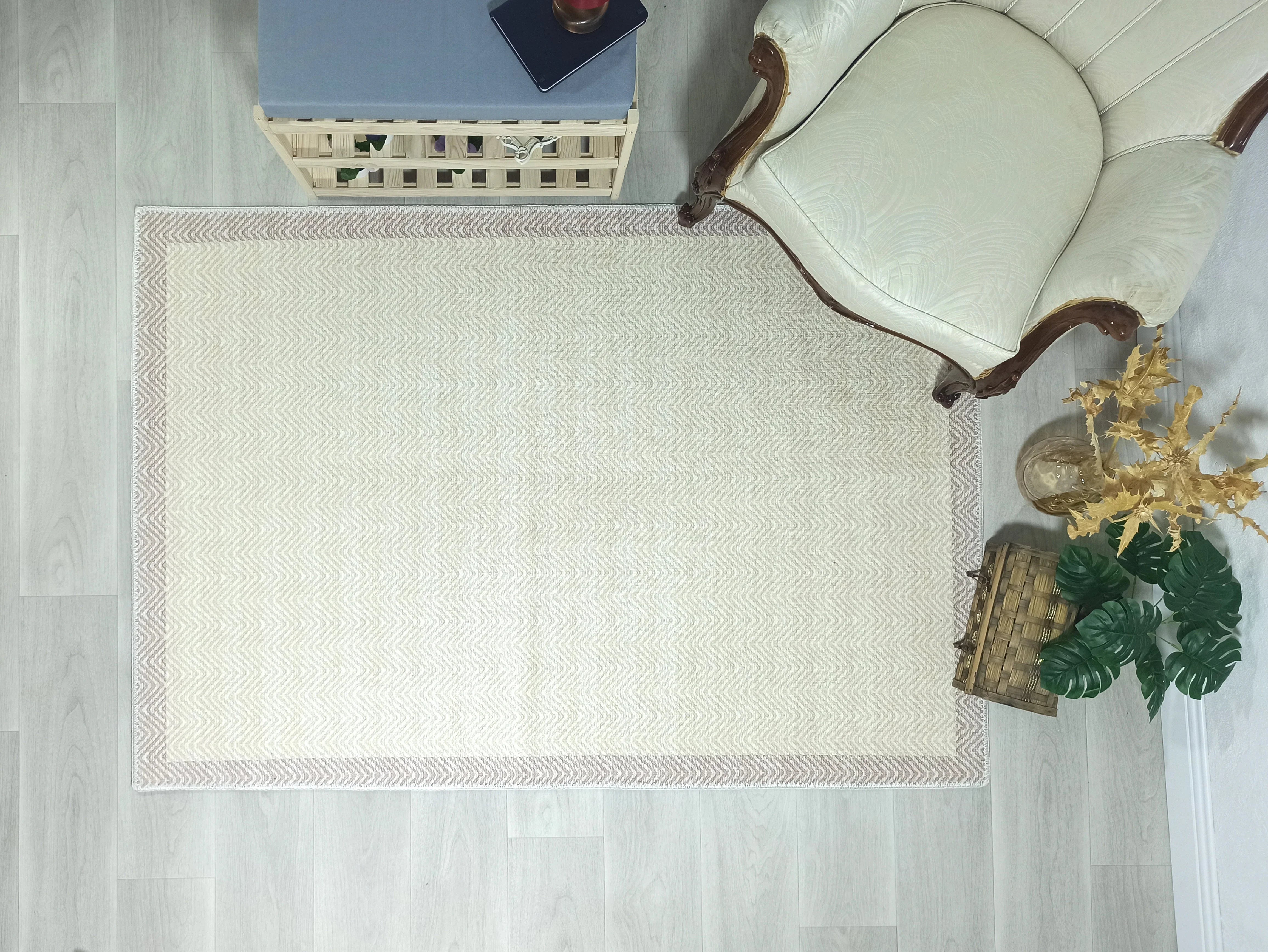 İskandinav Modern Bej Halı