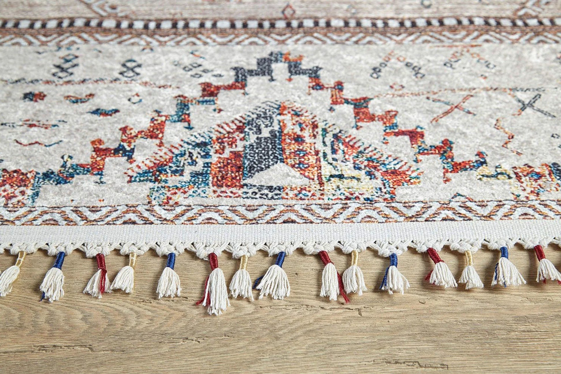 Fas Elmas Trellis Bej Halı