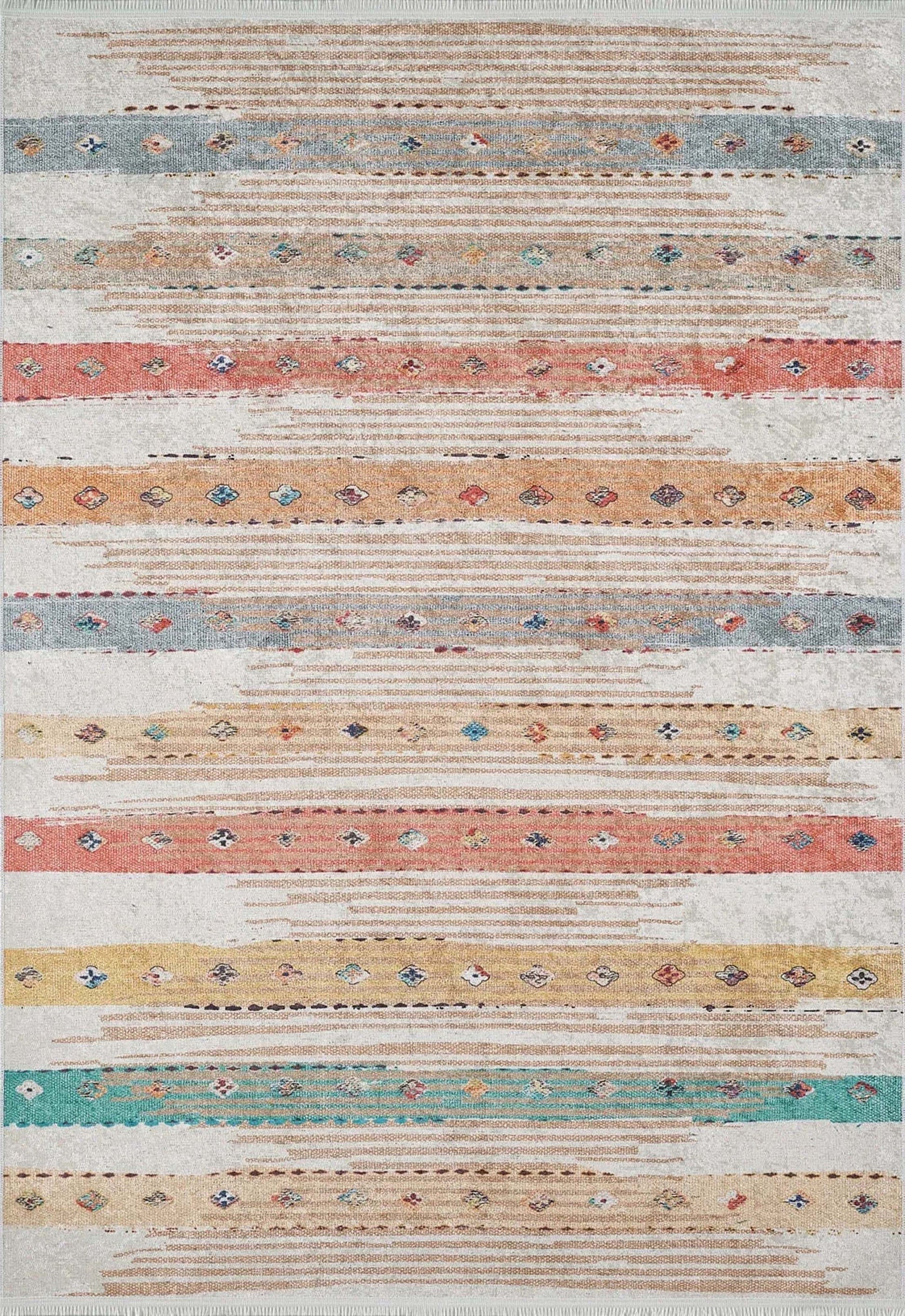 Boho Renkli Çocuk Odası Halısı - Pera Halı