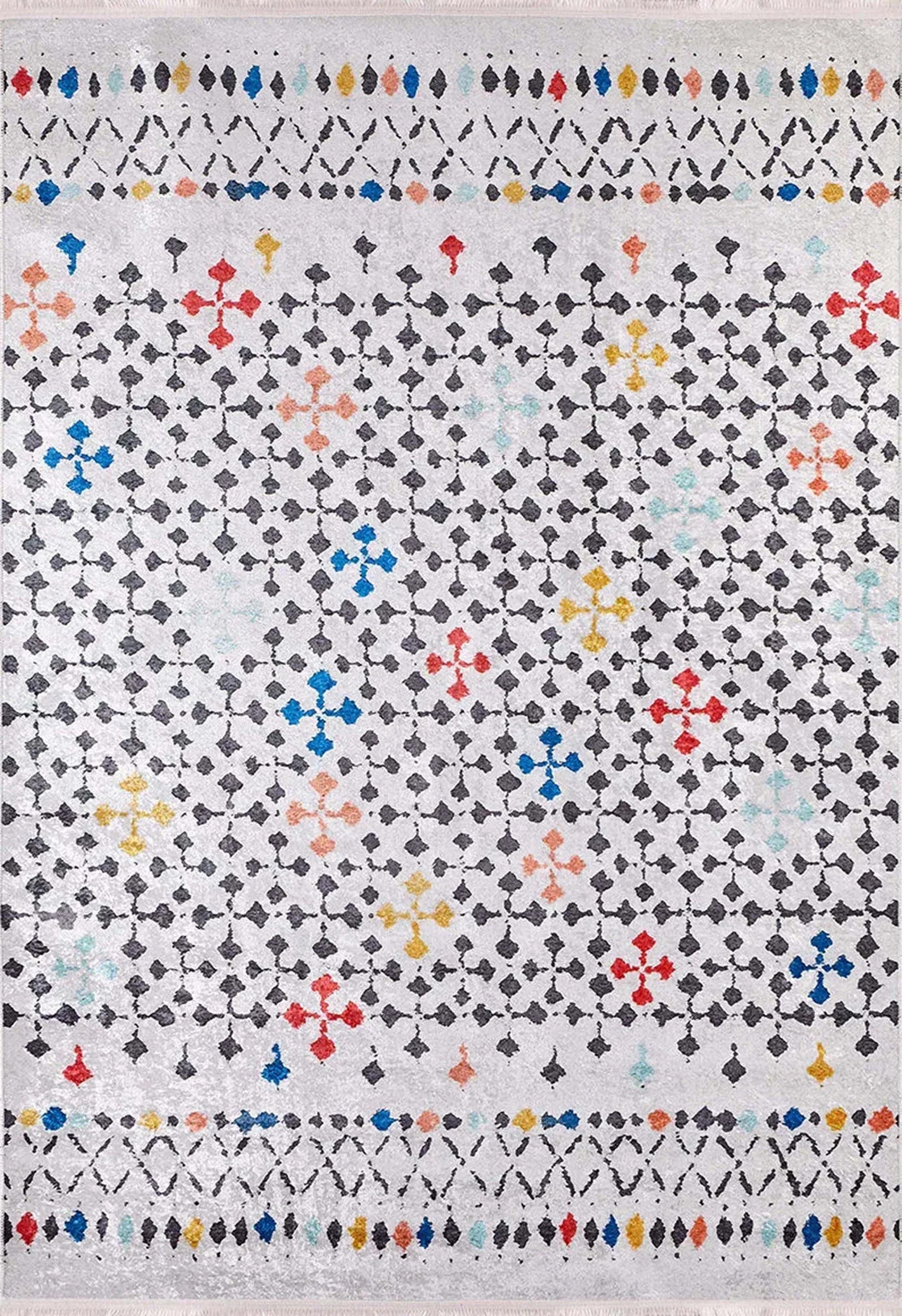 Renkli Modern Bohem Düz Dokuma Halı