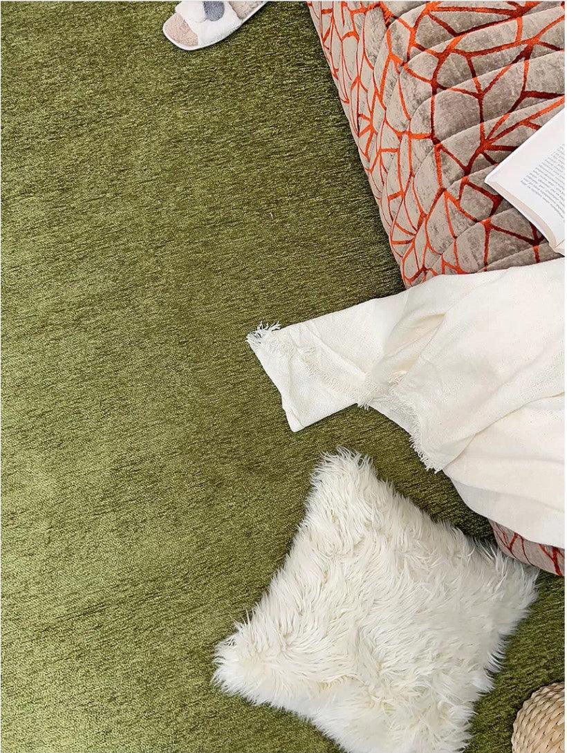 Yeşil Düz Yıkanabilir Antibakteriyel Halı