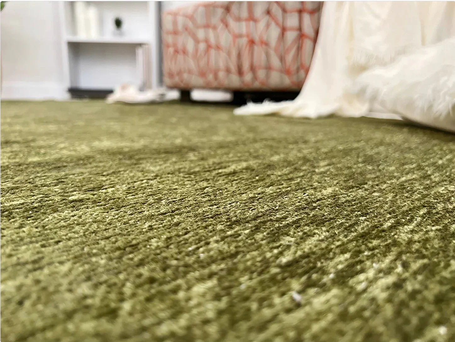 Yeşil Düz Yıkanabilir Antibakteriyel Halı