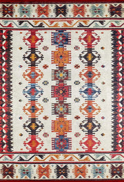 Güneybatı Aztek Desenli Renkli Kilim Halı