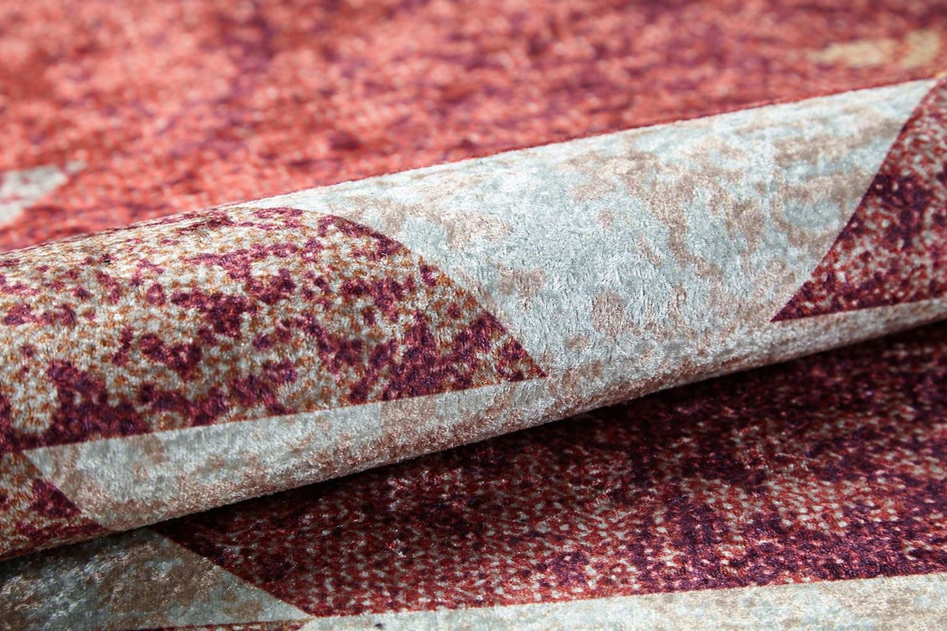 Pastel Bej Turuncu Kilim Halı