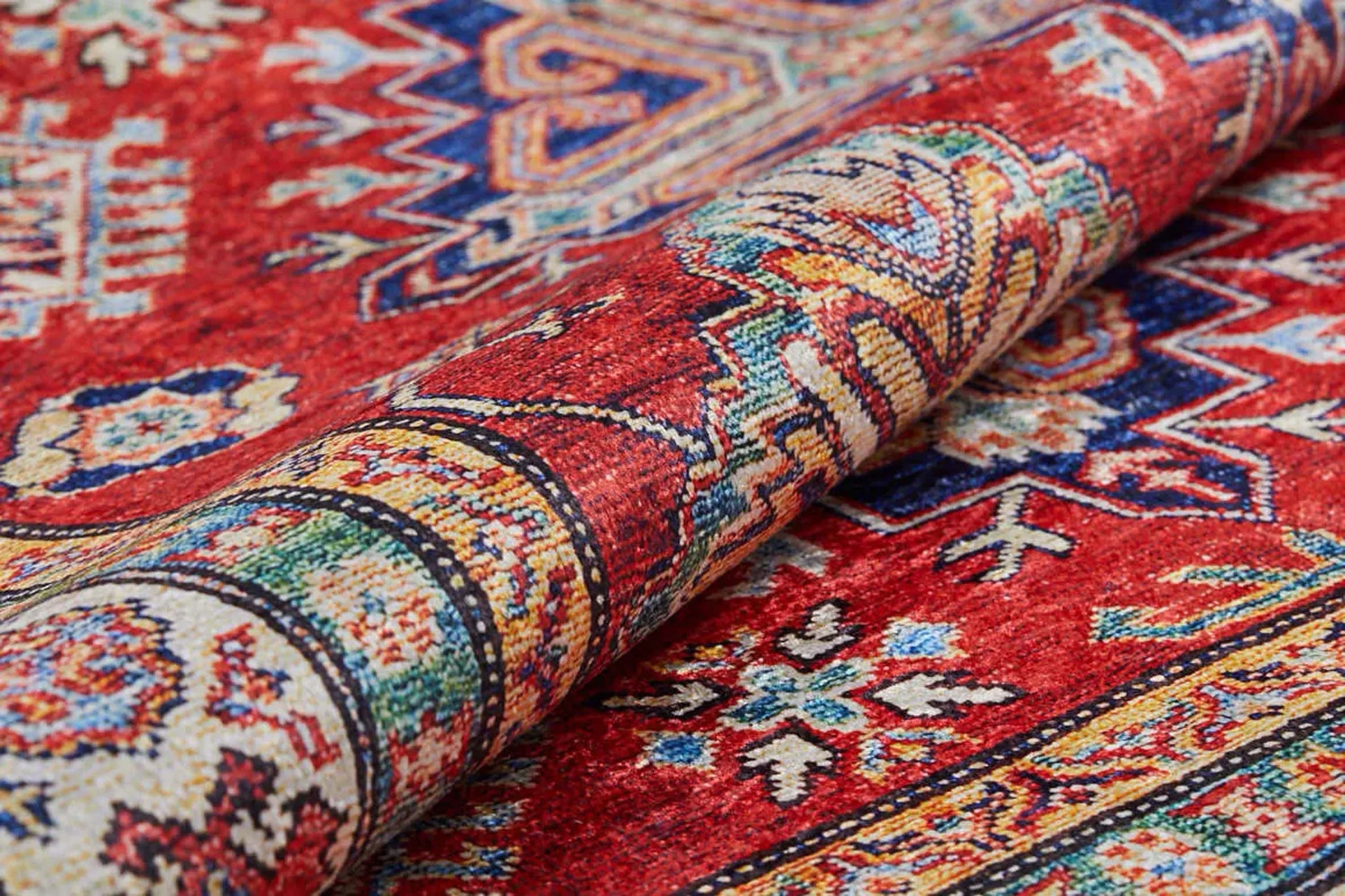 Kırmızı Bej Anadolu Kilim Halı