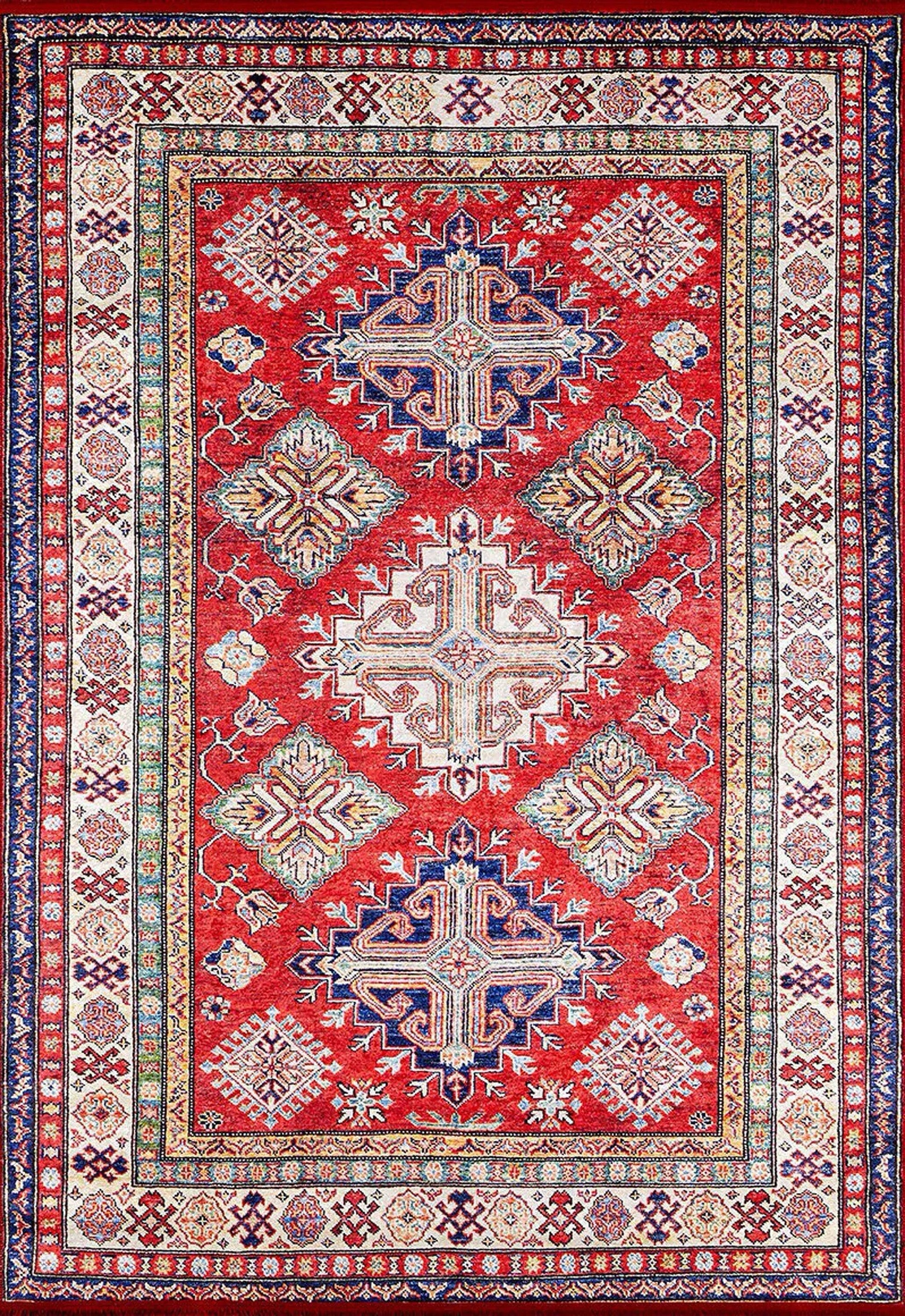Kırmızı Bej Anadolu Kilim Halı