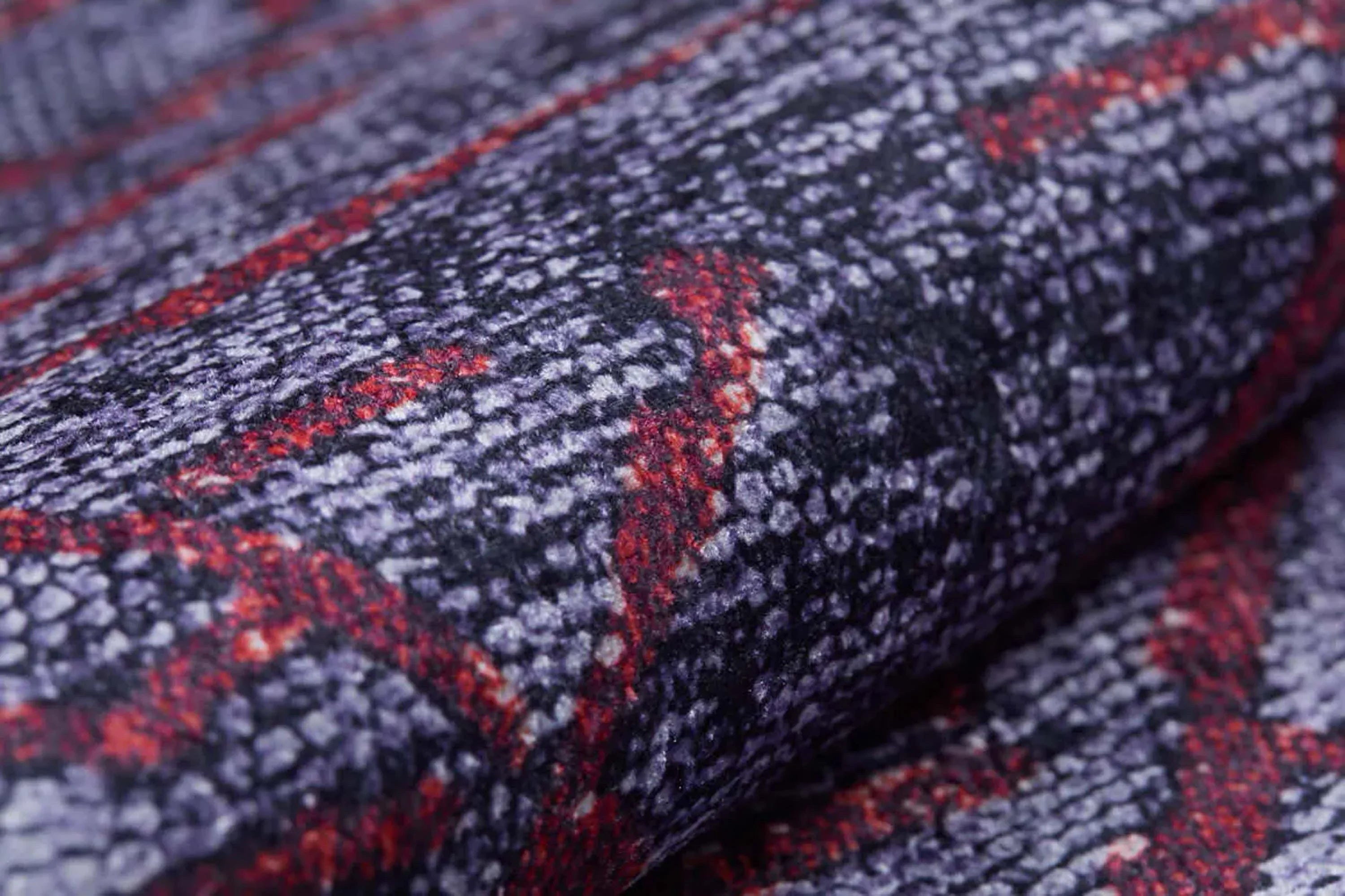 Eskitme Lacivert Kırmızı Bohem Halı