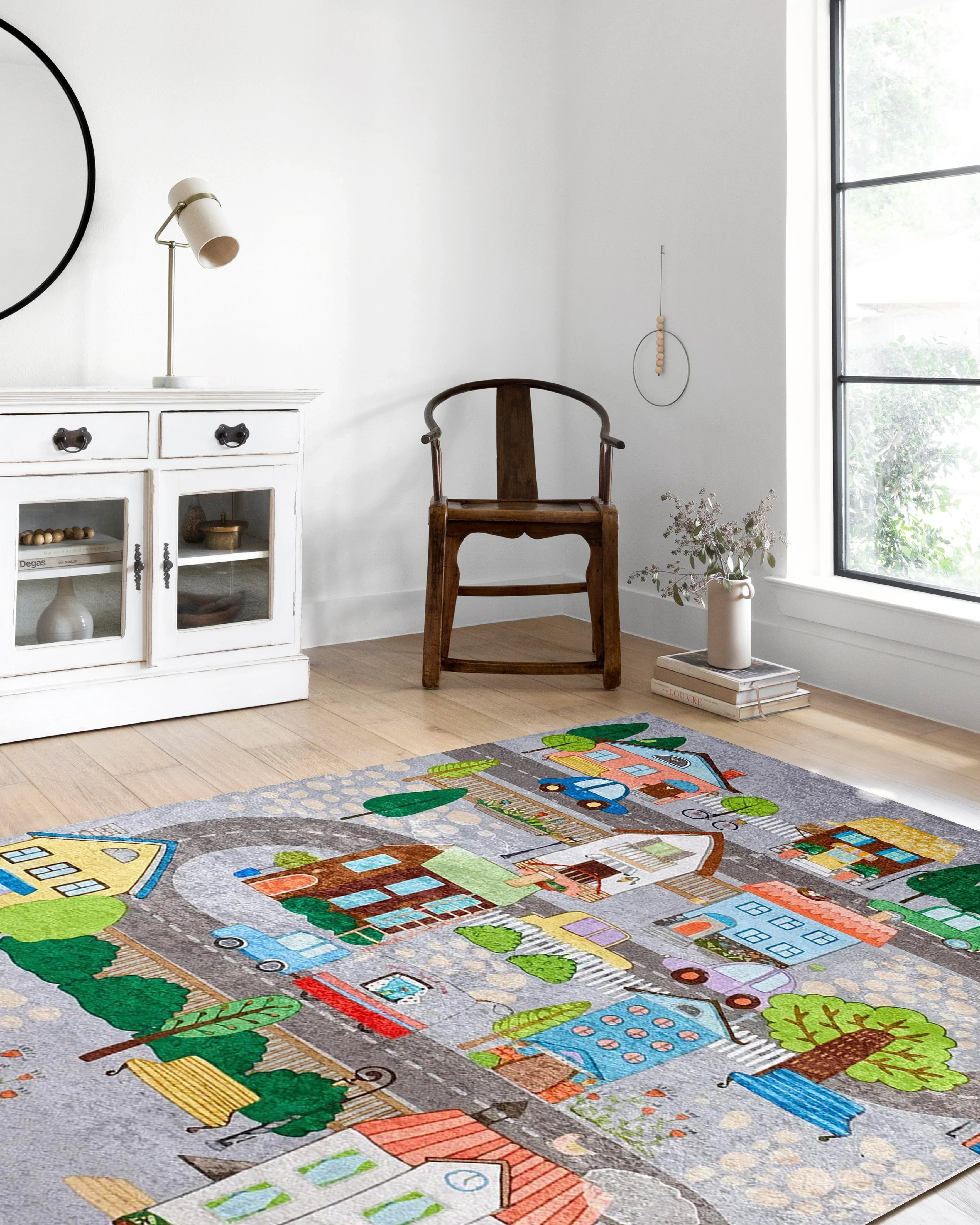 Trafik Temalı Çocuk Halısı