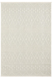 Krem Renk Baklava Desenli Yumuşak Halı