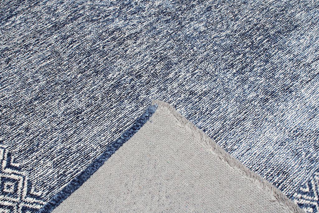 Mavi Modern Yıkanabilir Antibakteriyel Salon Halısı