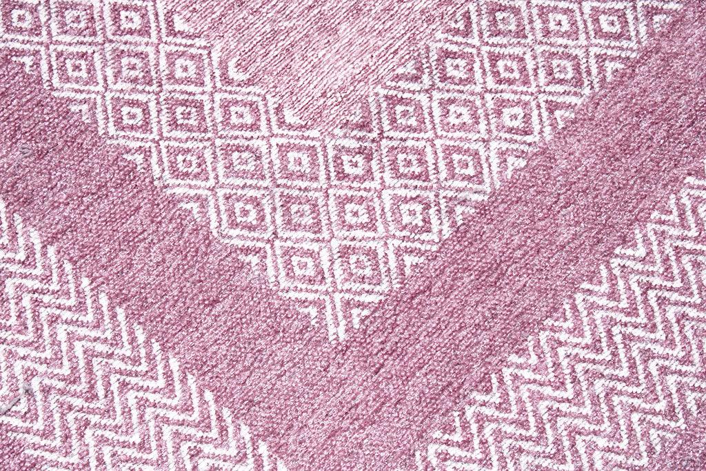 Pembe Modern Yıkanabilir Antibakteriyel Salon Halısı