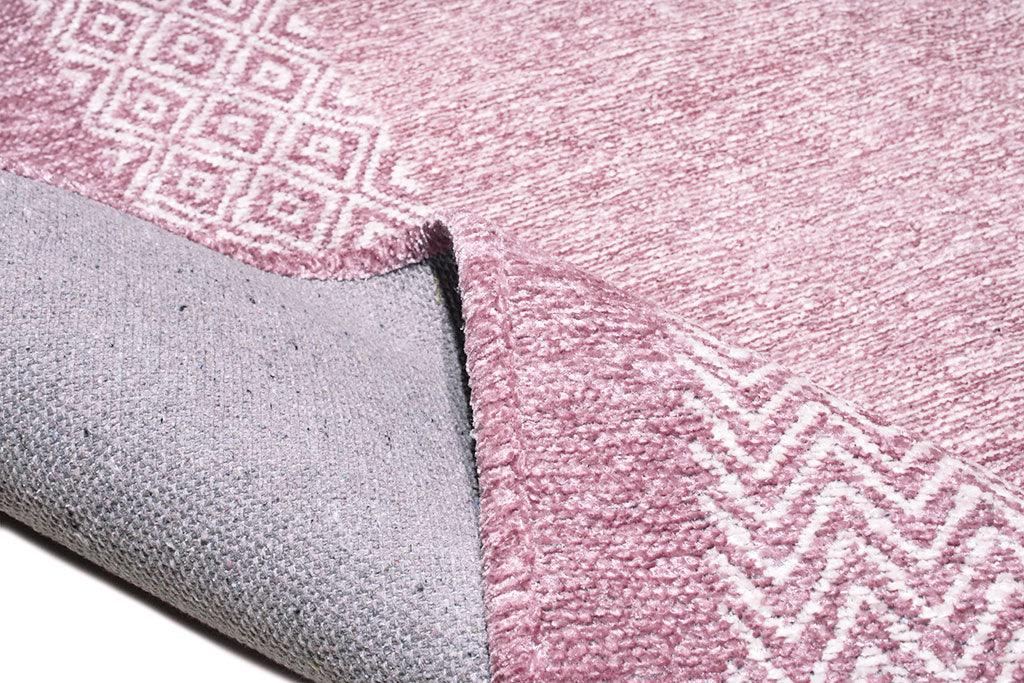 Pembe Modern Yıkanabilir Antibakteriyel Salon Halısı