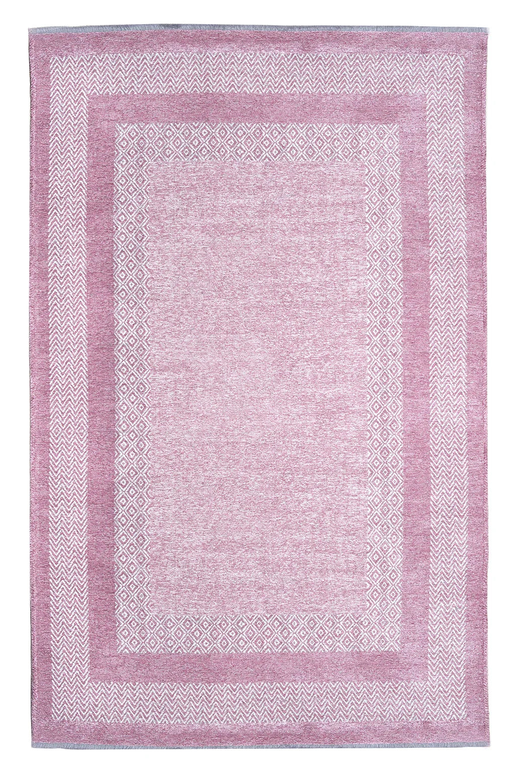 Pembe Modern Yıkanabilir Antibakteriyel Salon Halısı