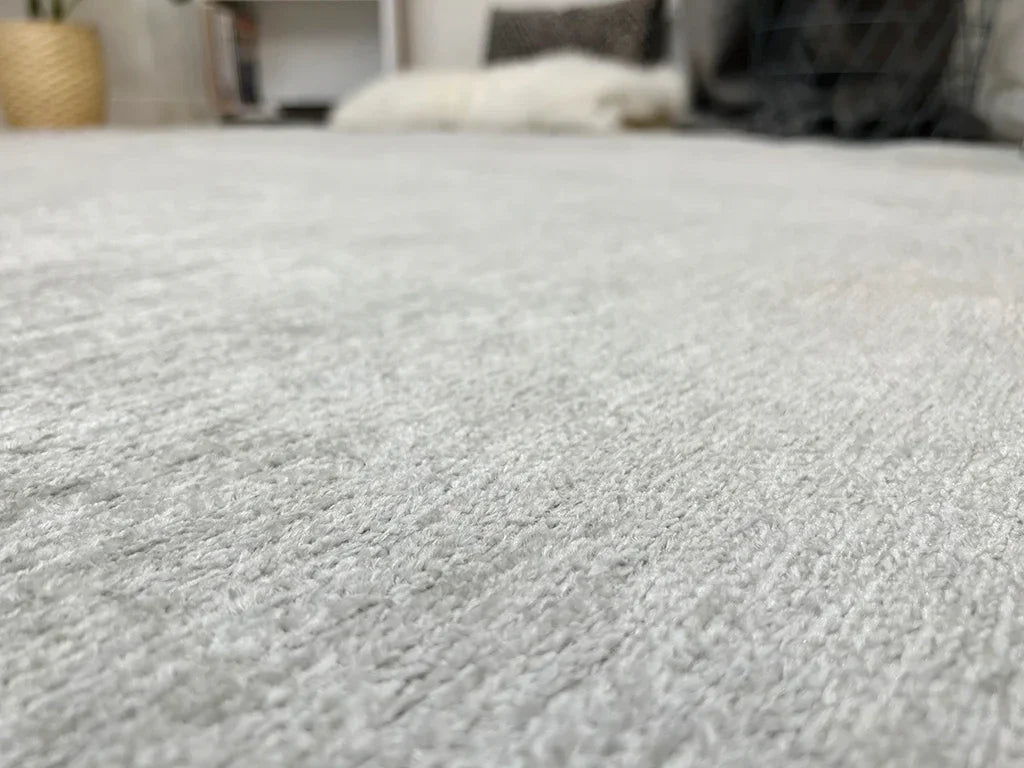 Gümüş Modern Düz Yıkanabilir Antibakteriyel Halı