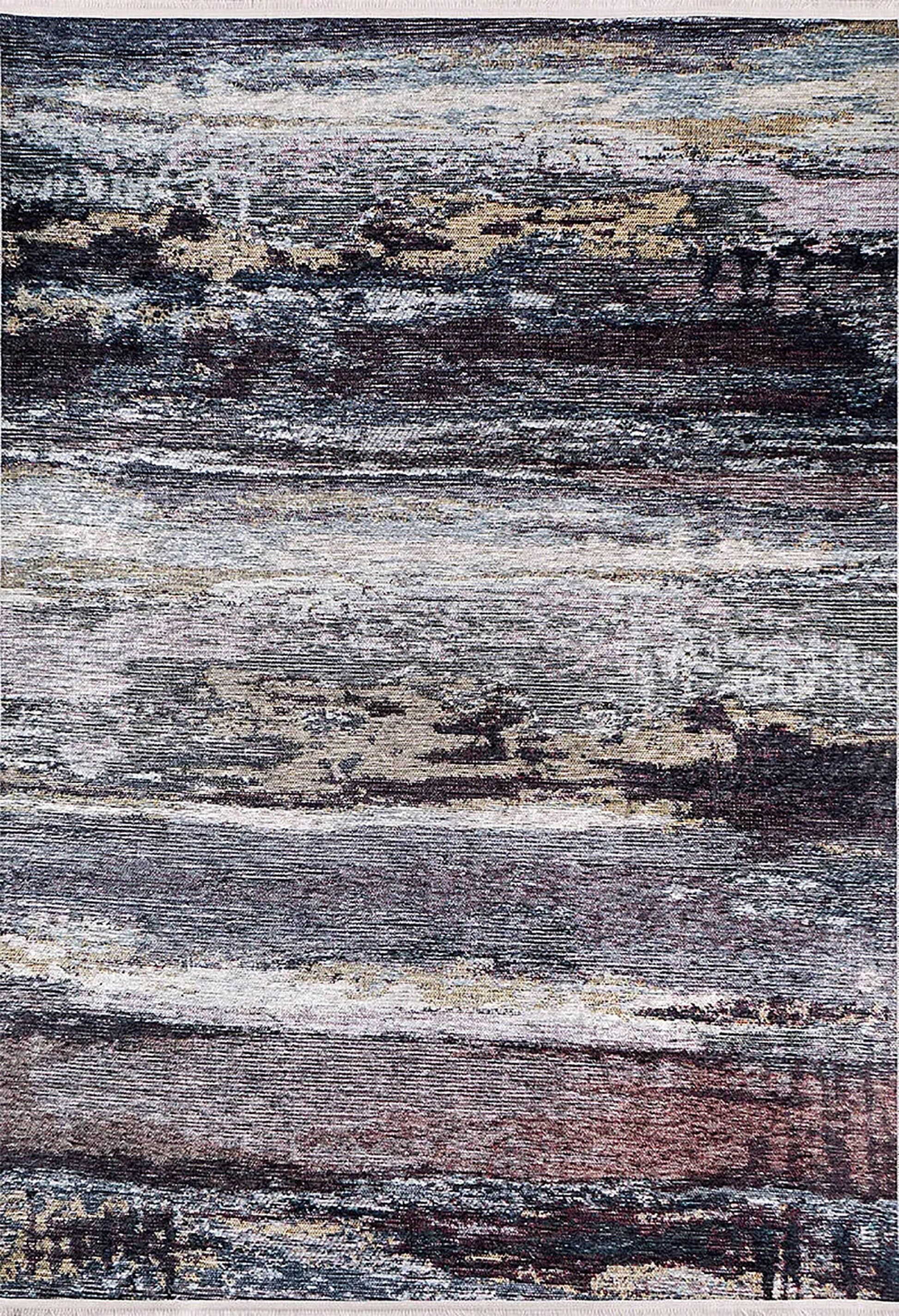 Siyah Kahverengi Modern Halı